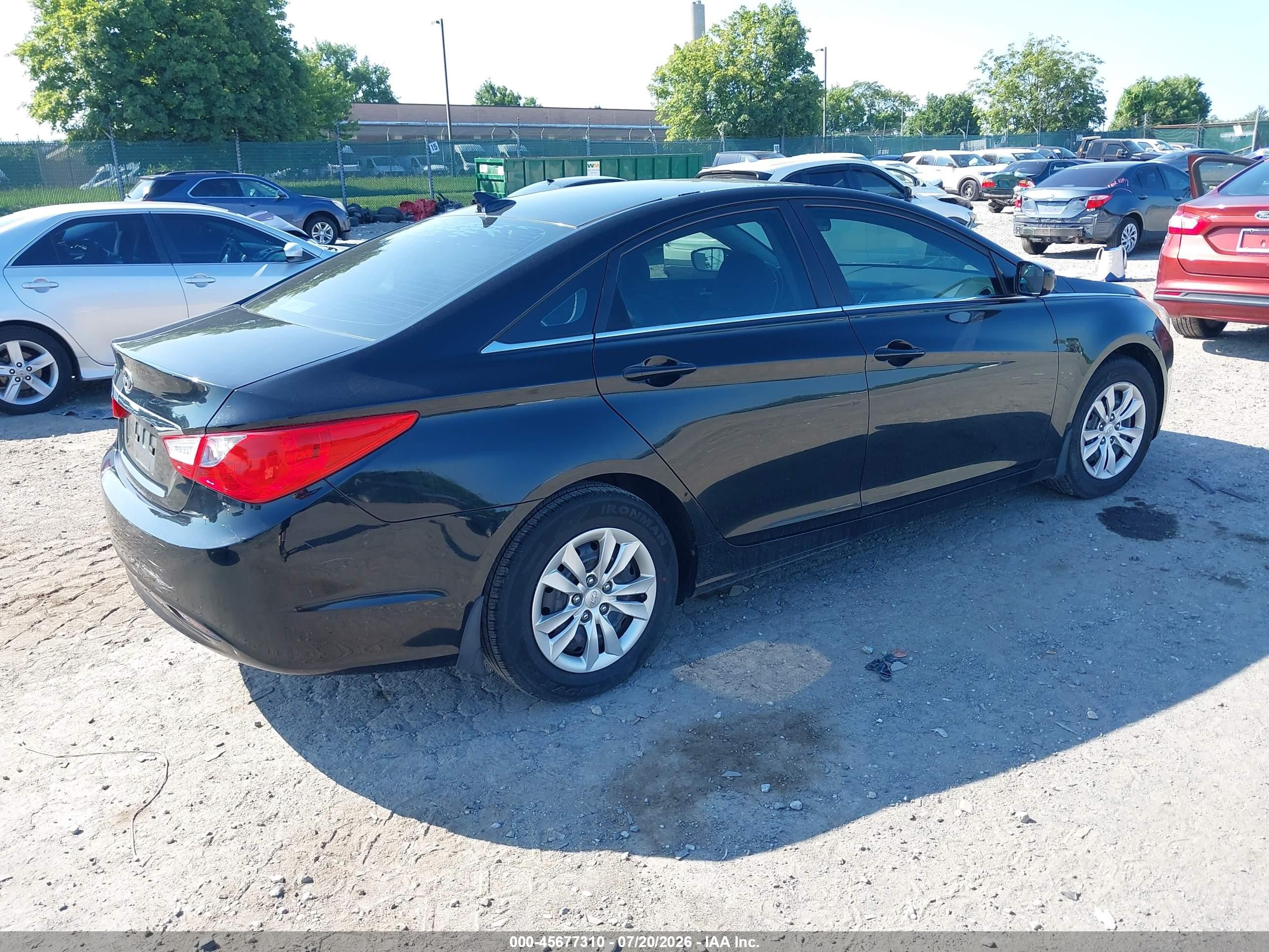 2011 Hyundai Sonata Gls Black vin: 5NPEB4AC0BH303995