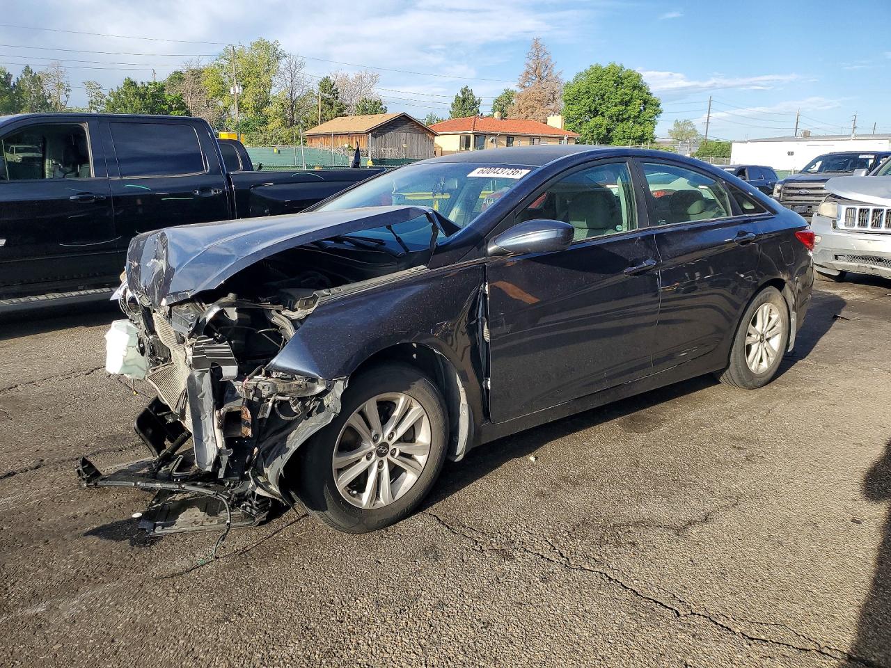 2012 Hyundai Sonata Gls Gray vin: 5NPEB4AC0CH313637