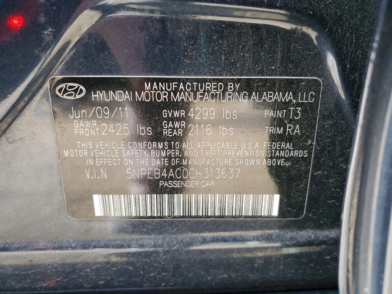2012 Hyundai Sonata Gls Gray vin: 5NPEB4AC0CH313637