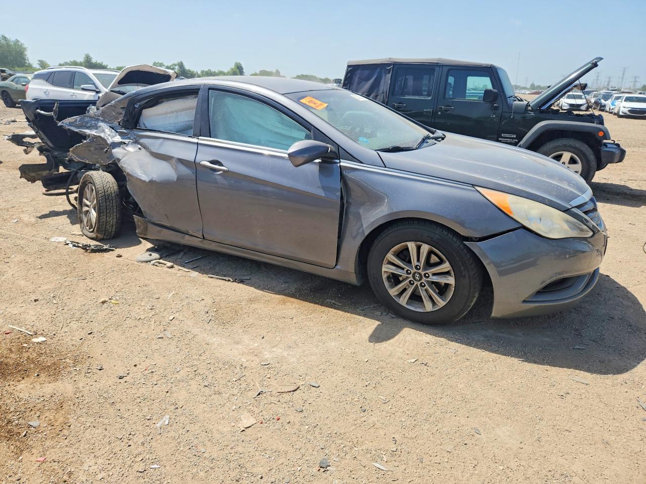 2012 Hyundai Sonata Gls Gray vin: 5NPEB4AC0CH314433