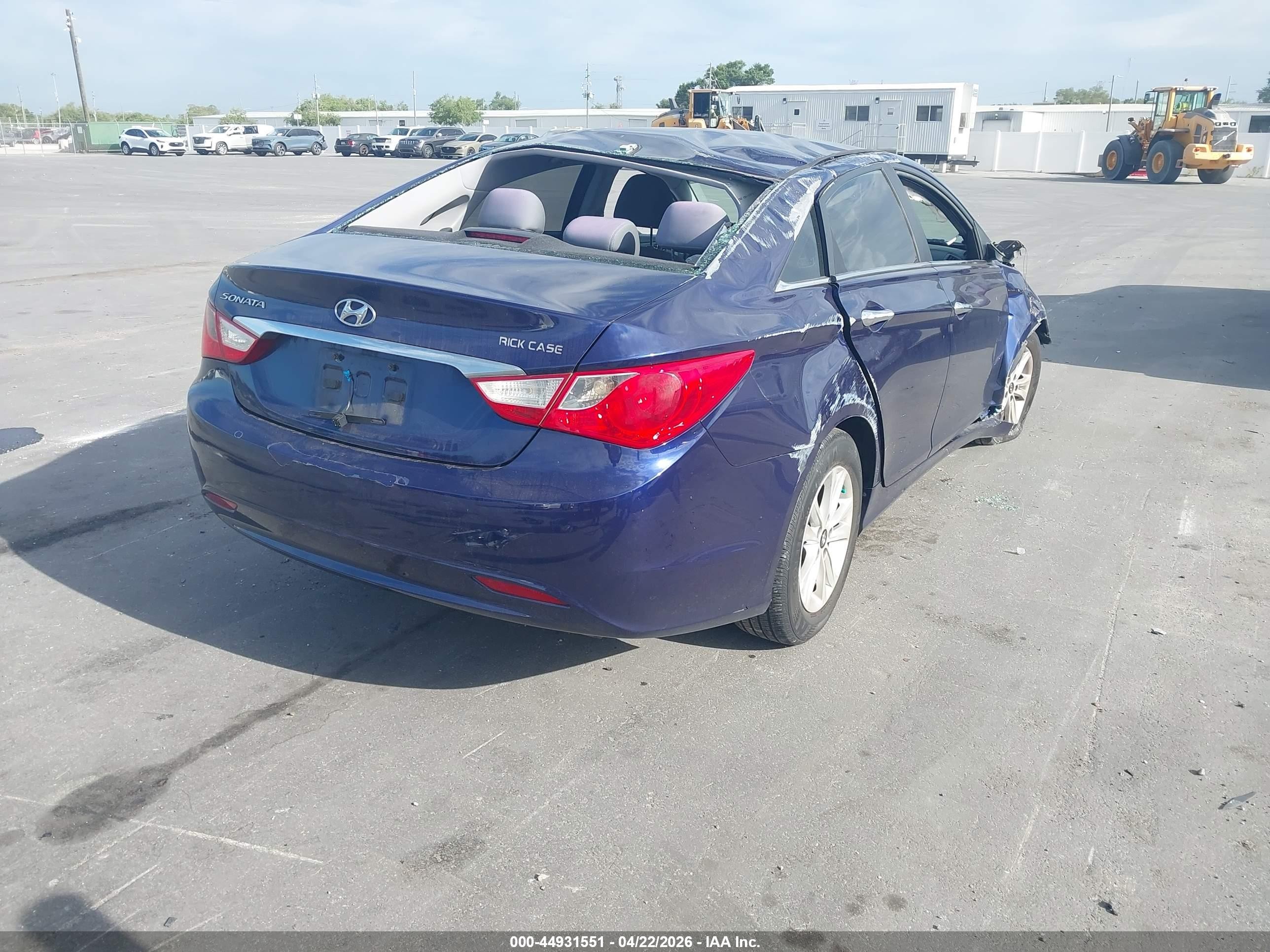 2012 Hyundai Sonata Gls Blue vin: 5NPEB4AC0CH335380