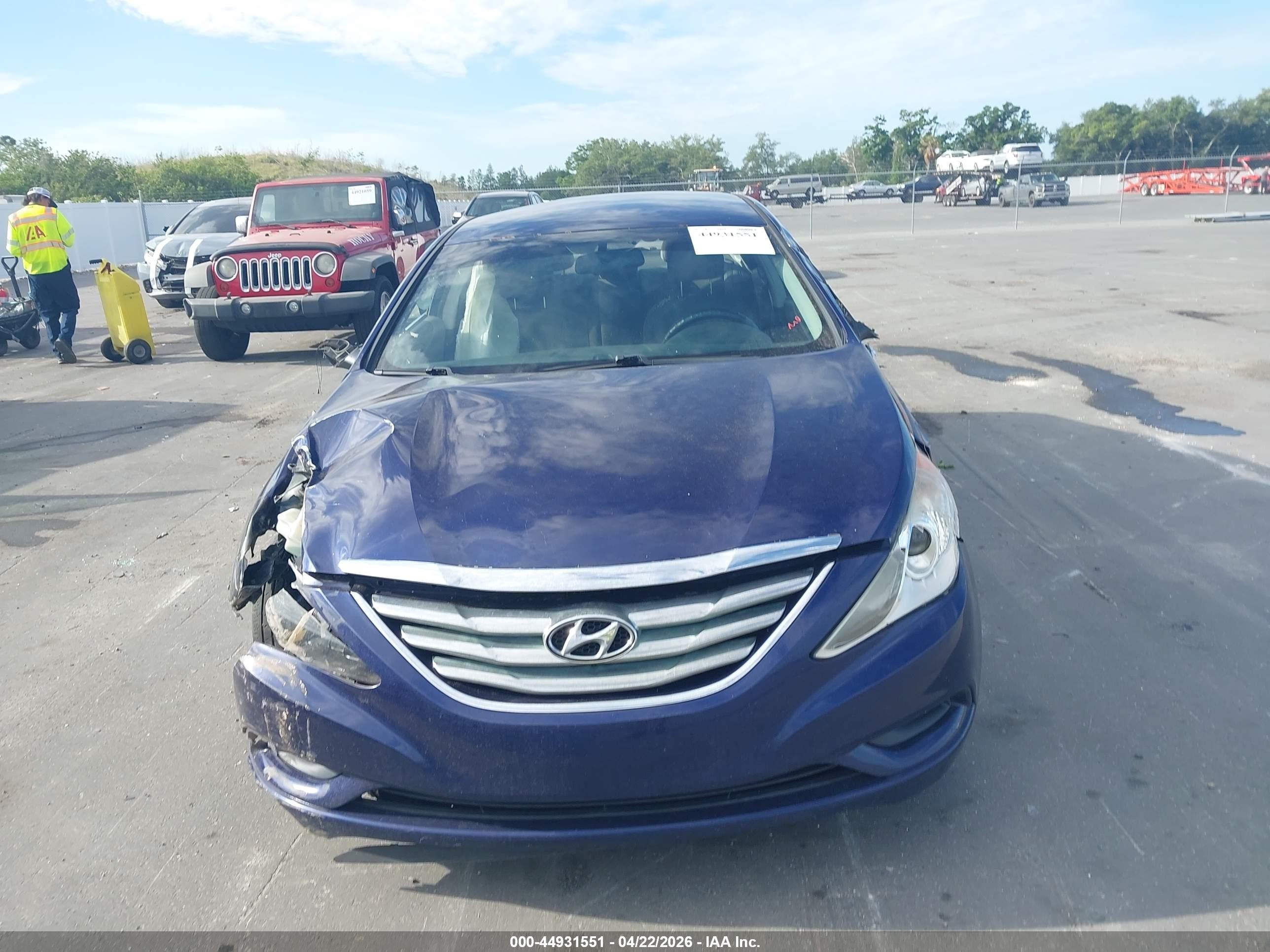 2012 Hyundai Sonata Gls Blue vin: 5NPEB4AC0CH335380