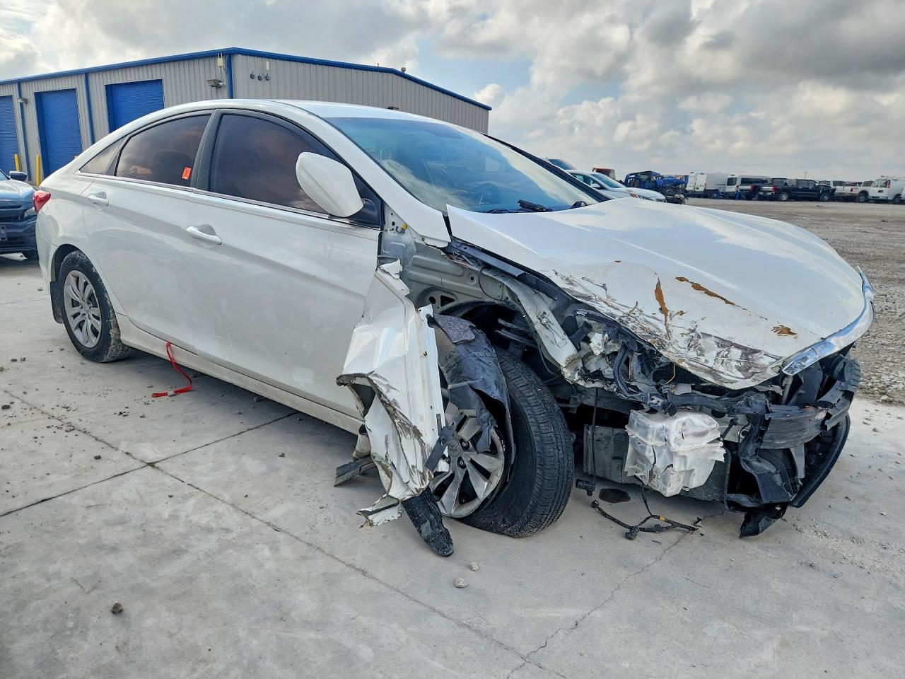 2012 Hyundai Sonata Gls White vin: 5NPEB4AC0CH341745