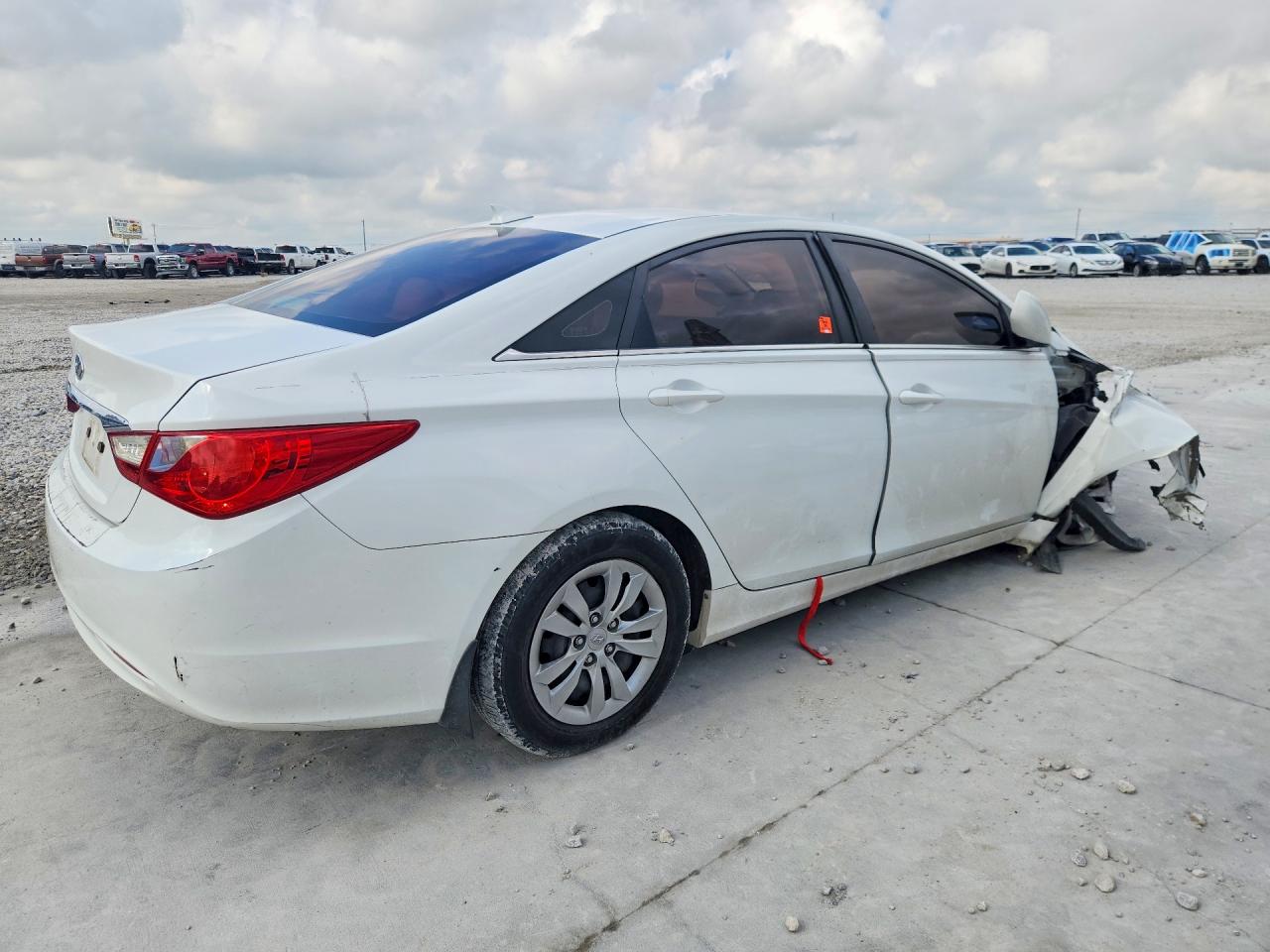 2012 Hyundai Sonata Gls White vin: 5NPEB4AC0CH341745
