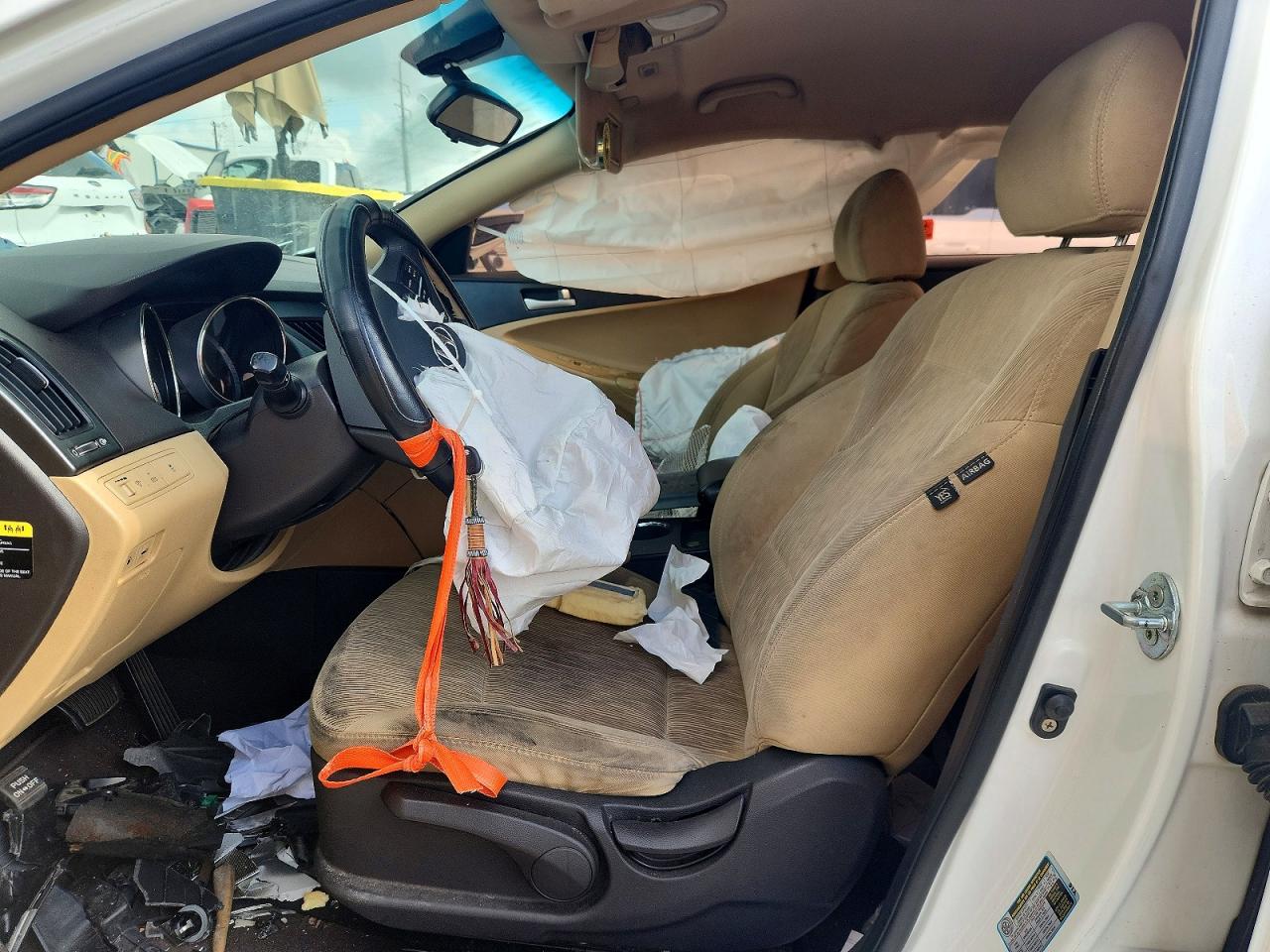 2012 Hyundai Sonata Gls White vin: 5NPEB4AC0CH341745