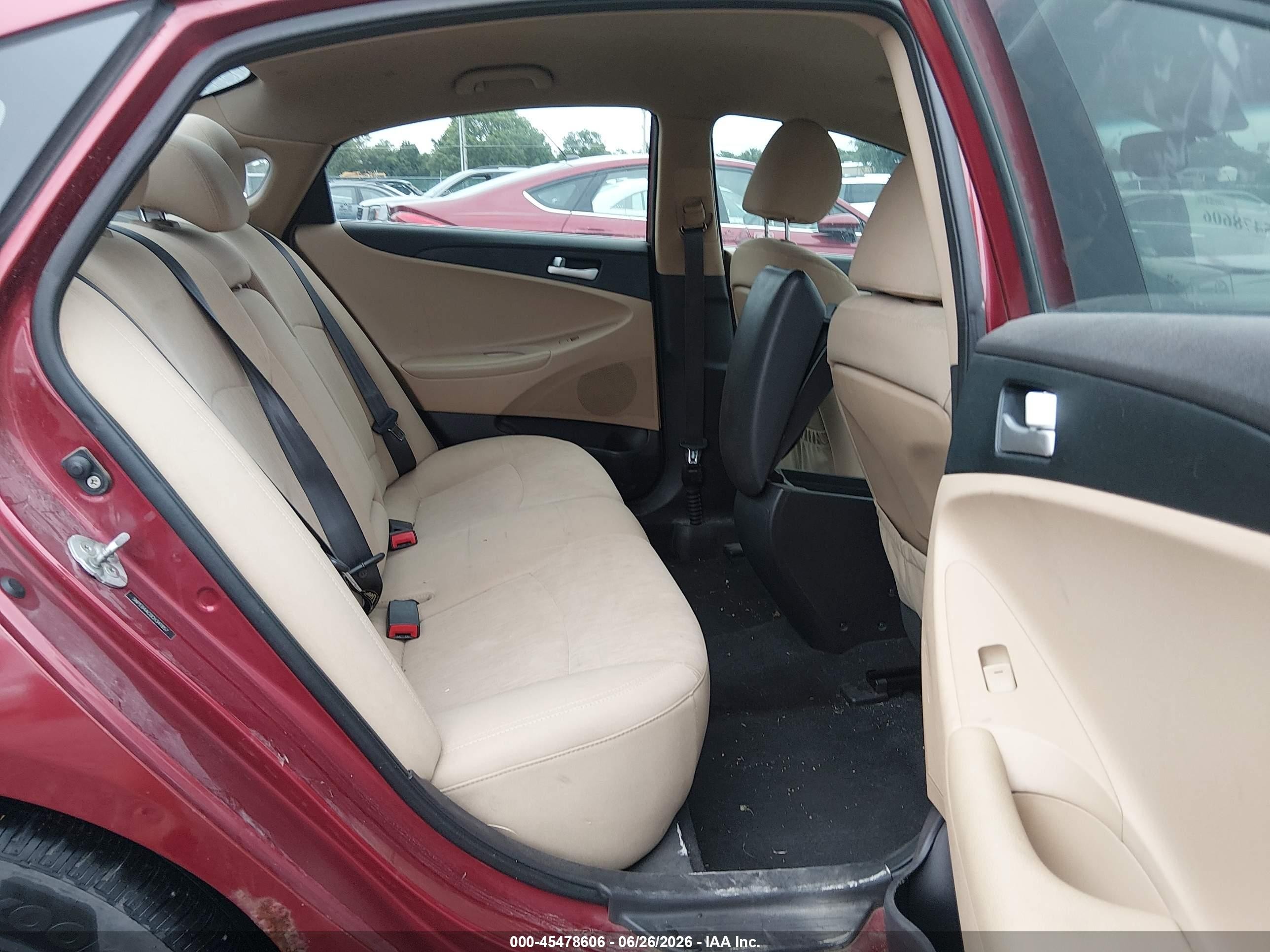 2012 Hyundai Sonata Gls Red vin: 5NPEB4AC0CH341857