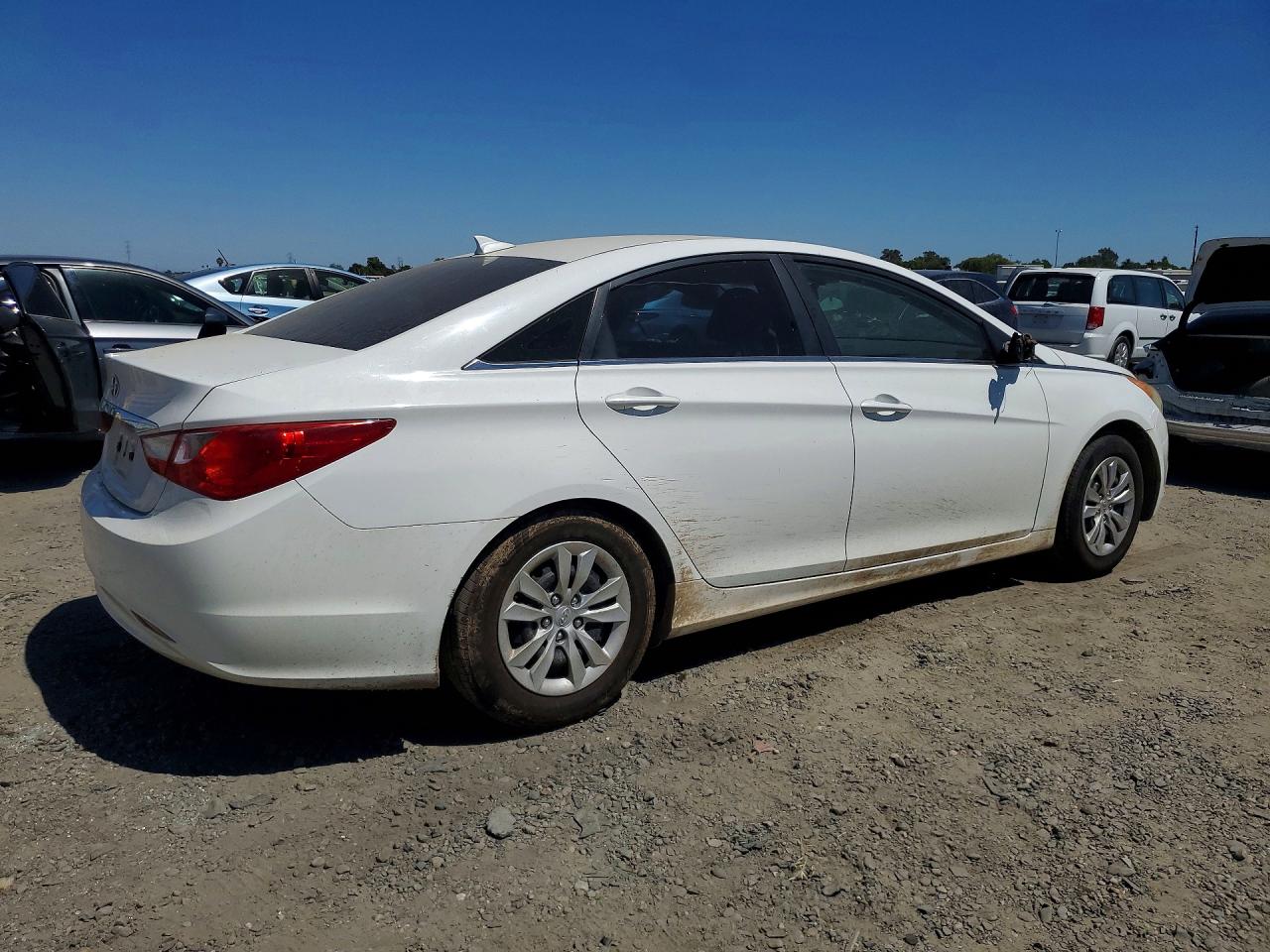 2012 Hyundai Sonata Gls White vin: 5NPEB4AC0CH354267