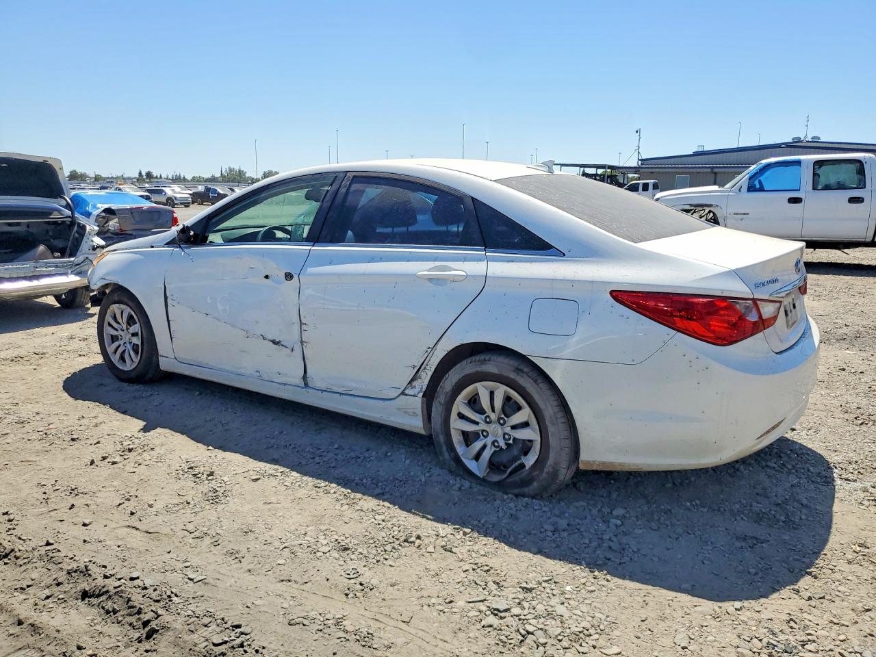2012 Hyundai Sonata Gls White vin: 5NPEB4AC0CH354267