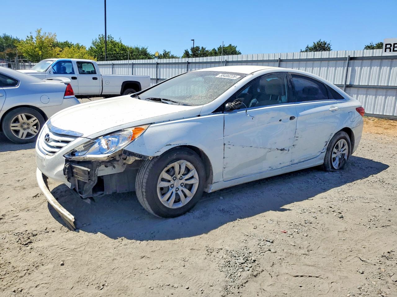 2012 Hyundai Sonata Gls White vin: 5NPEB4AC0CH354267