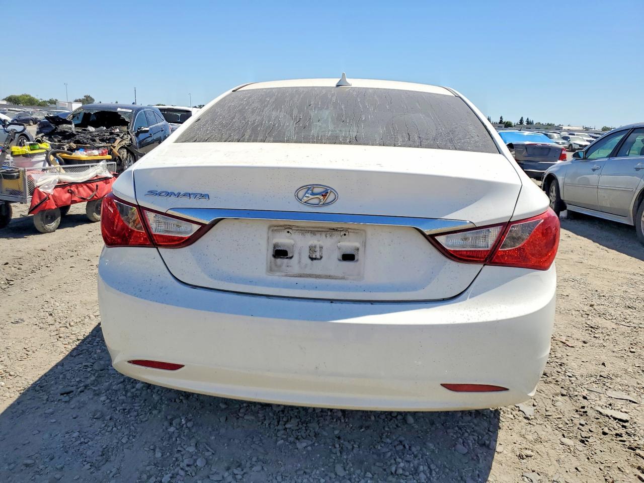 2012 Hyundai Sonata Gls White vin: 5NPEB4AC0CH354267