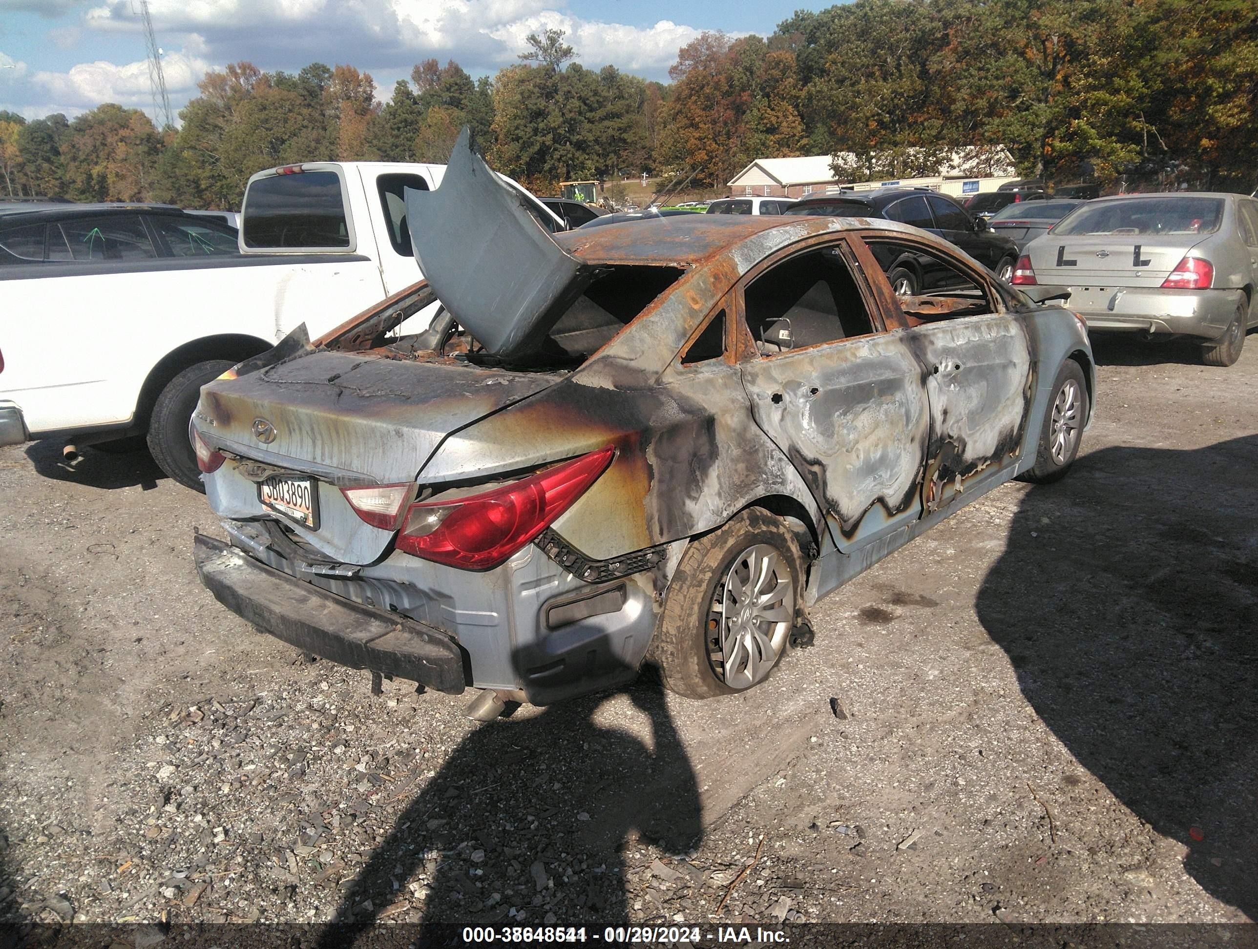 2012 Hyundai Sonata Gls Light Blue vin: 5NPEB4AC0CH359033
