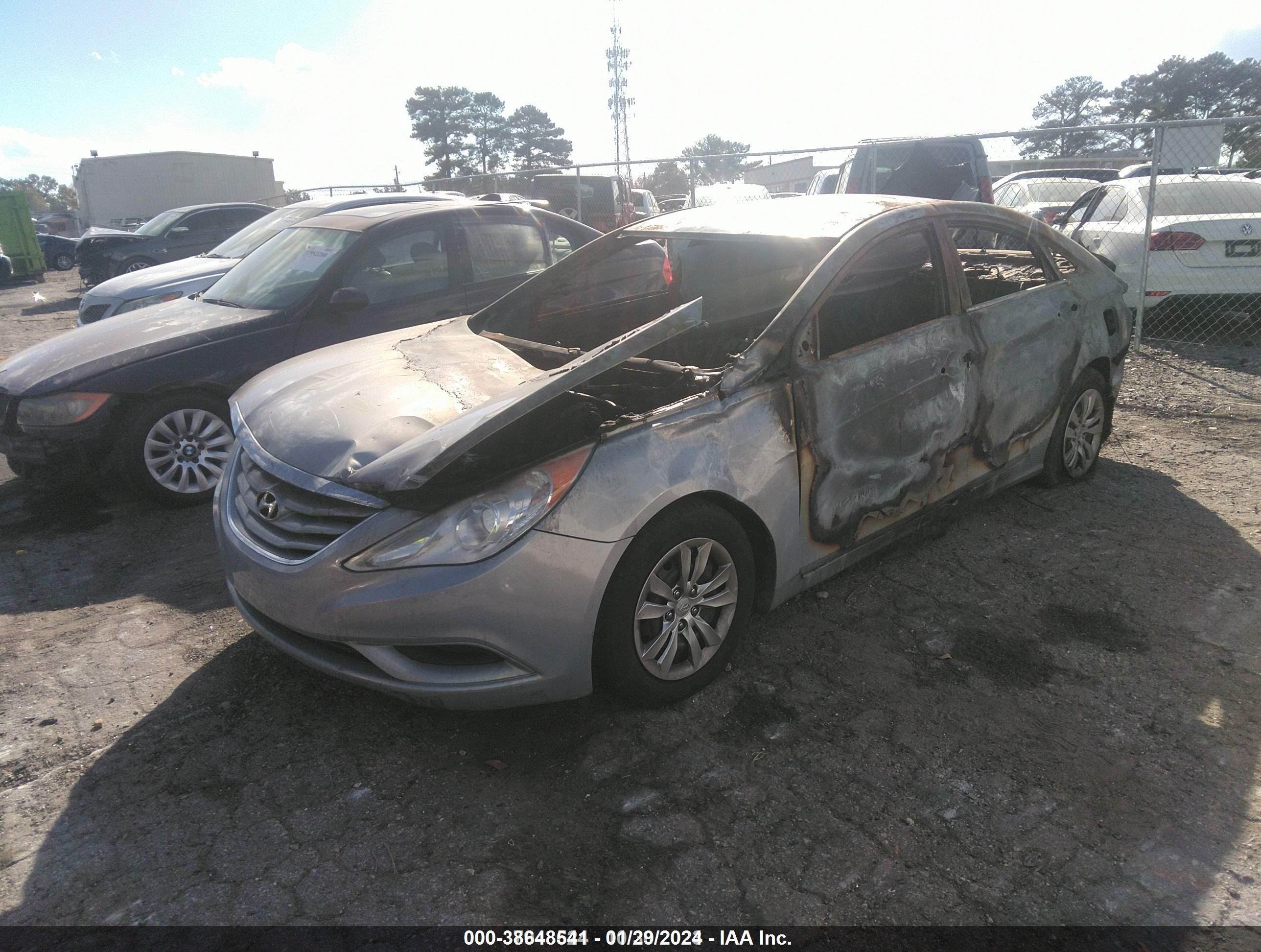2012 Hyundai Sonata Gls Light Blue vin: 5NPEB4AC0CH359033