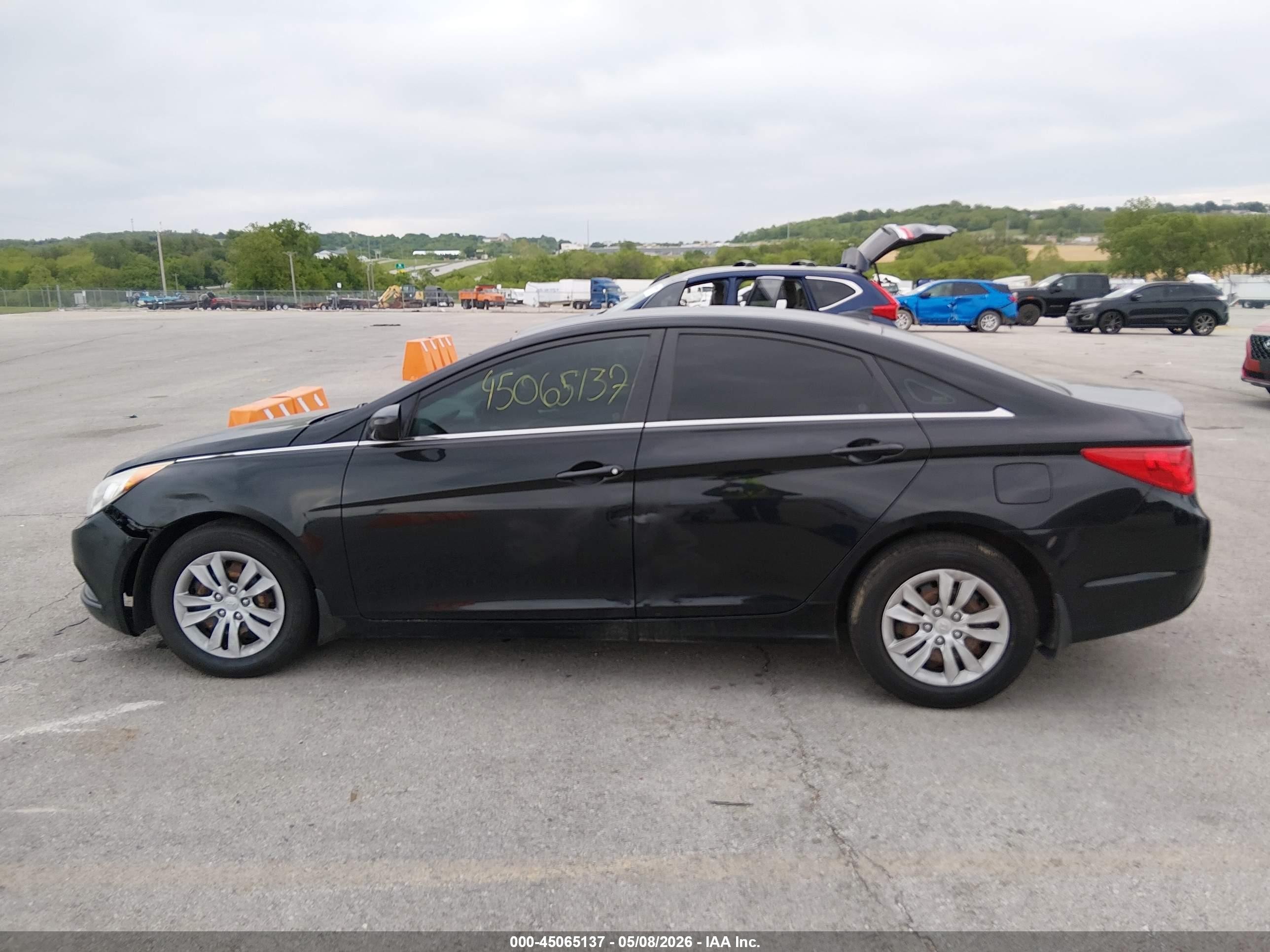 2012 Hyundai Sonata Gls Черный vin: 5NPEB4AC0CH374874