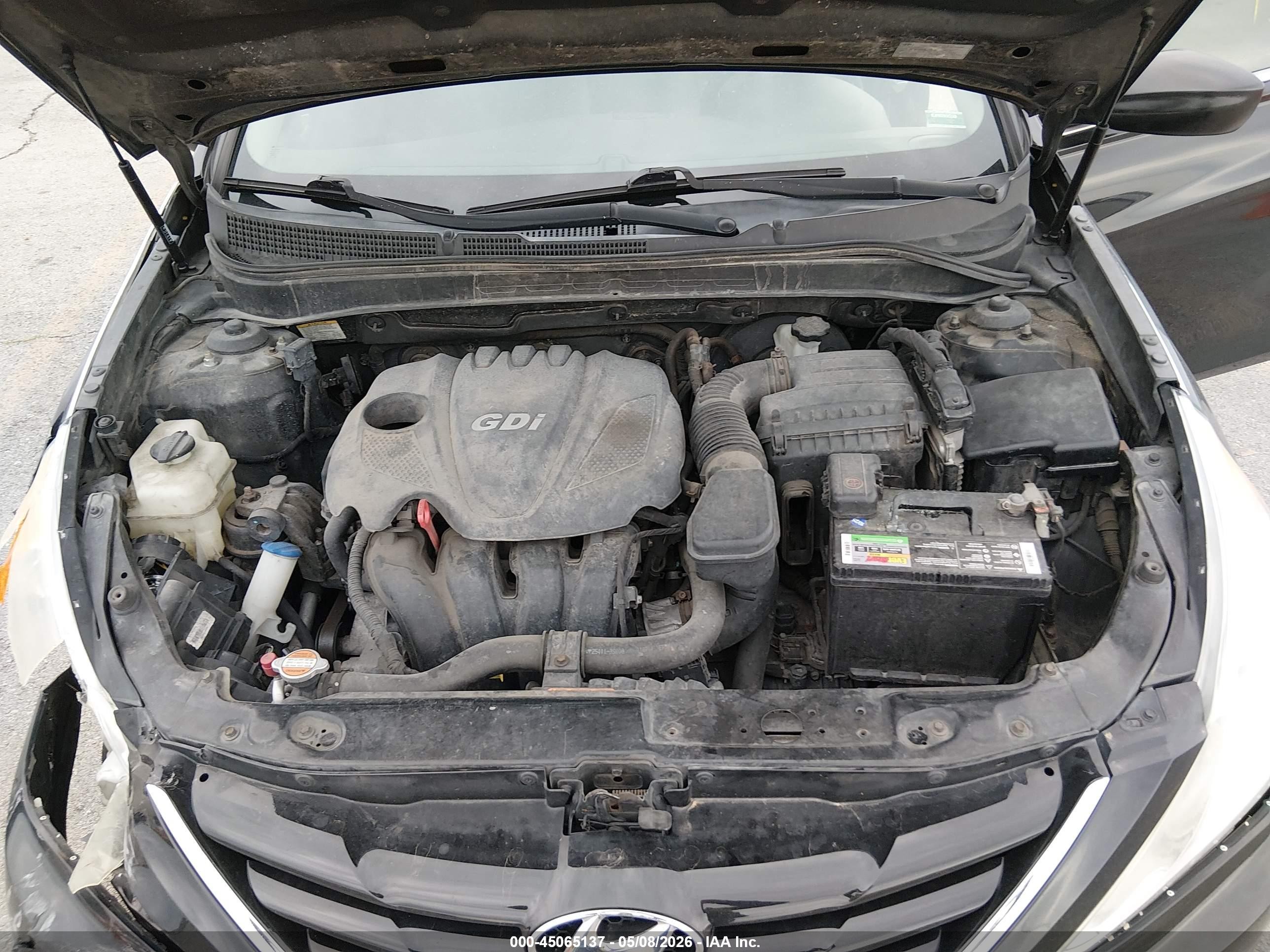 2012 Hyundai Sonata Gls Черный vin: 5NPEB4AC0CH374874