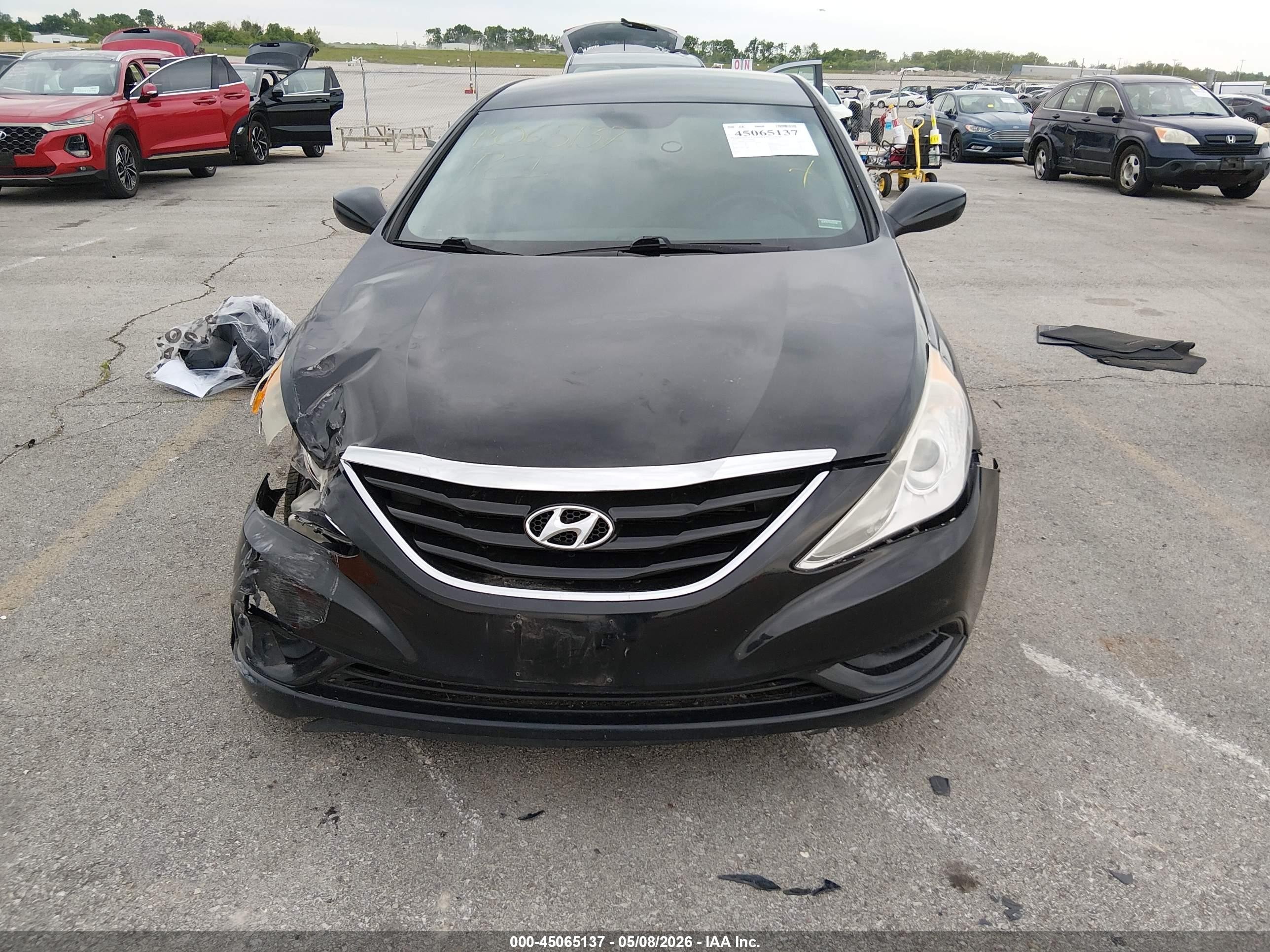 2012 Hyundai Sonata Gls Черный vin: 5NPEB4AC0CH374874