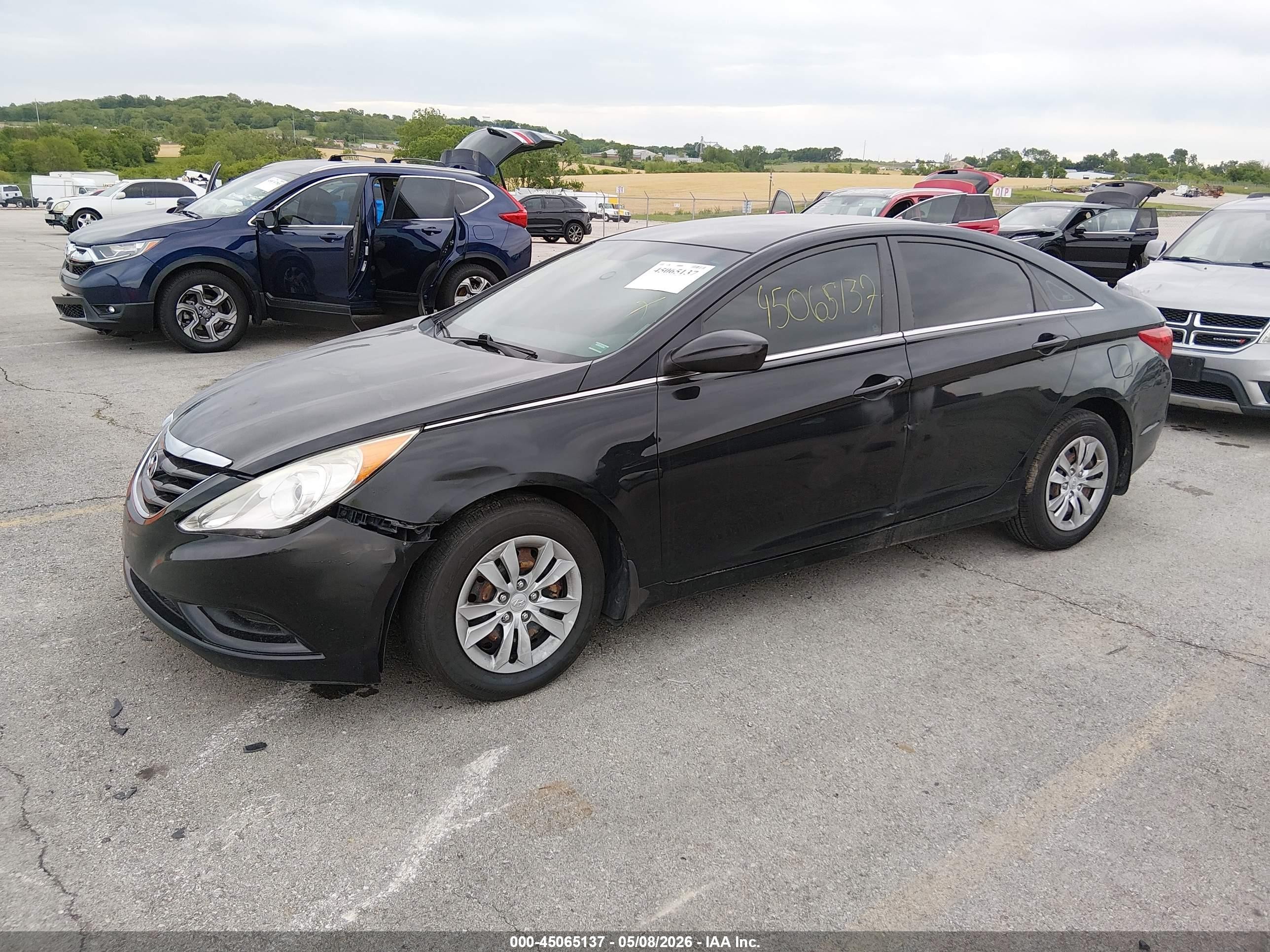 2012 Hyundai Sonata Gls Черный vin: 5NPEB4AC0CH374874