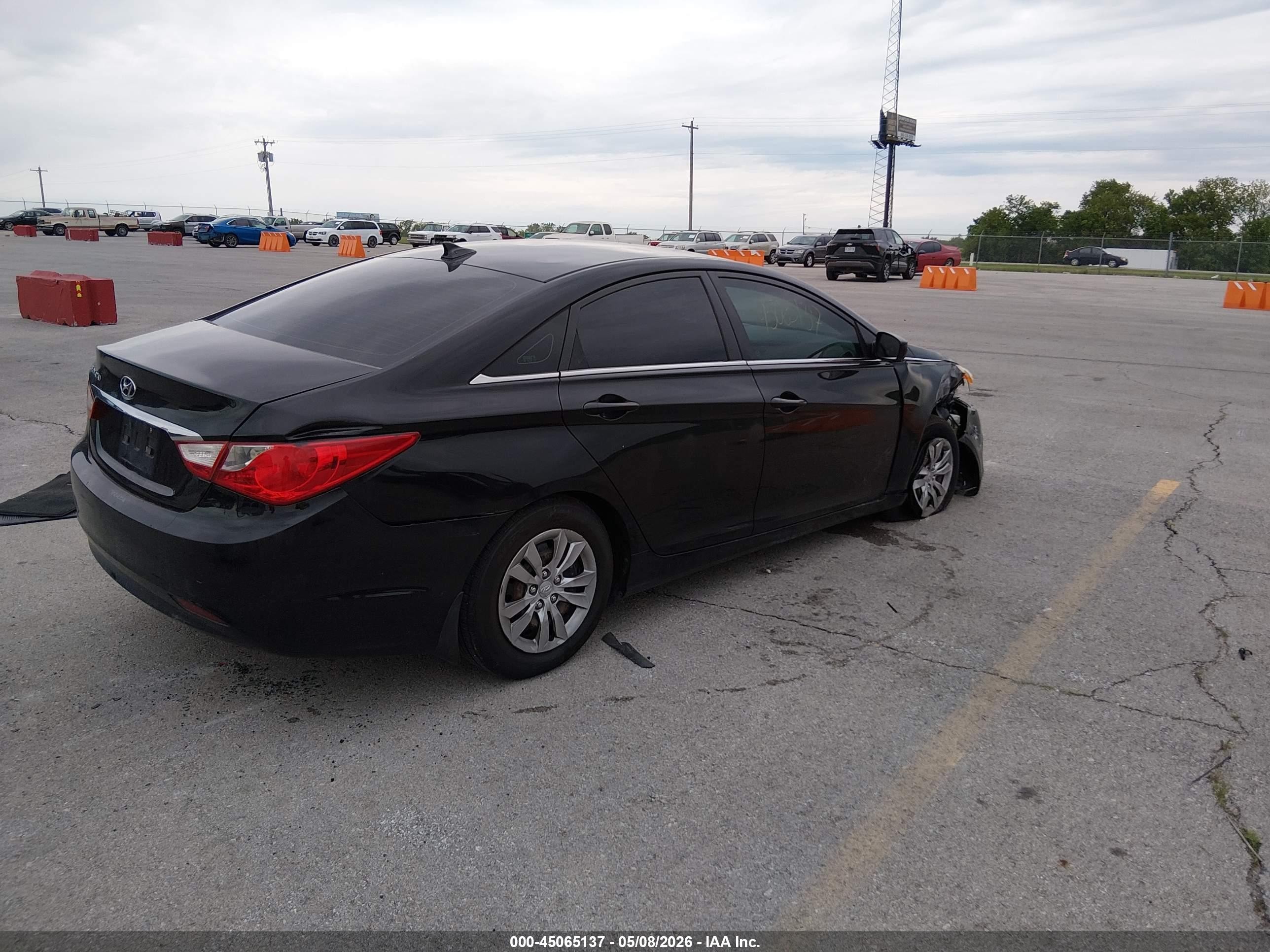 2012 Hyundai Sonata Gls Черный vin: 5NPEB4AC0CH374874