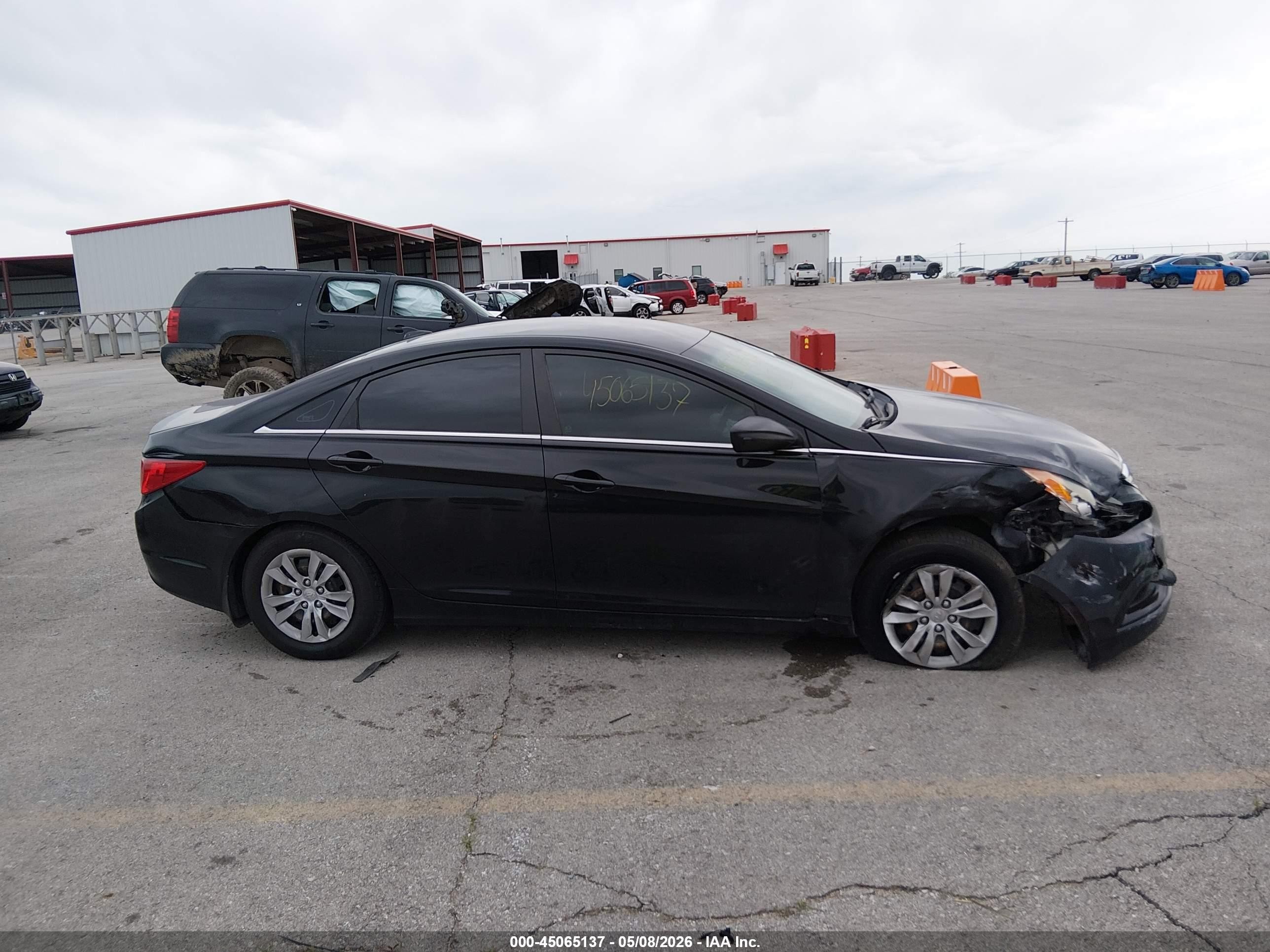 2012 Hyundai Sonata Gls Черный vin: 5NPEB4AC0CH374874