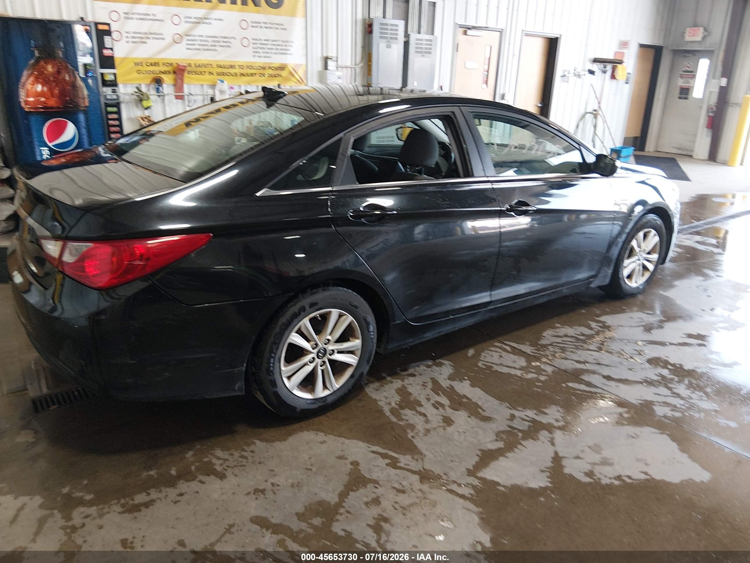 2012 Hyundai Sonata Gls Black vin: 5NPEB4AC0CH378133
