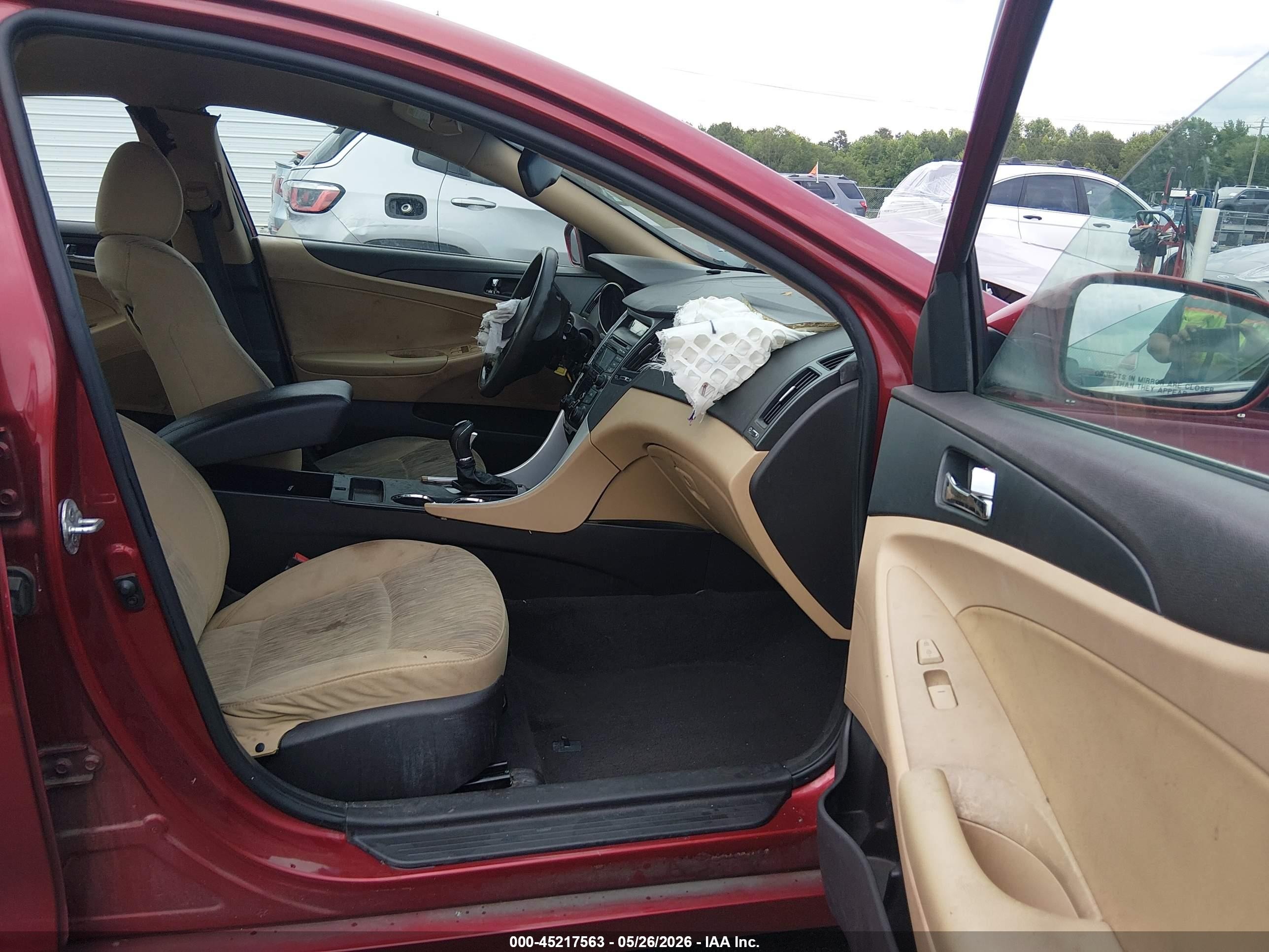 2012 Hyundai Sonata Gls Red vin: 5NPEB4AC0CH382229