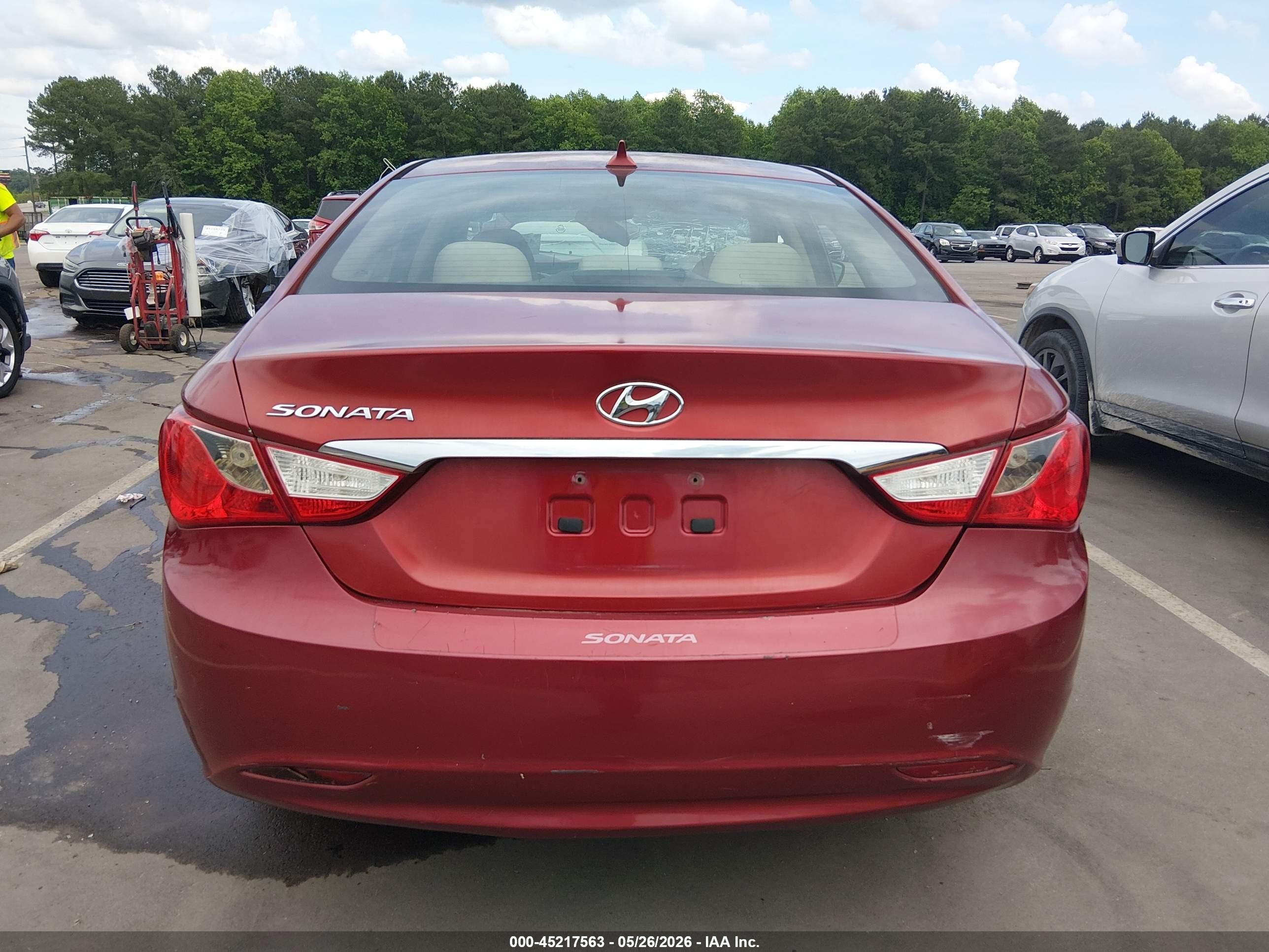 2012 Hyundai Sonata Gls Red vin: 5NPEB4AC0CH382229