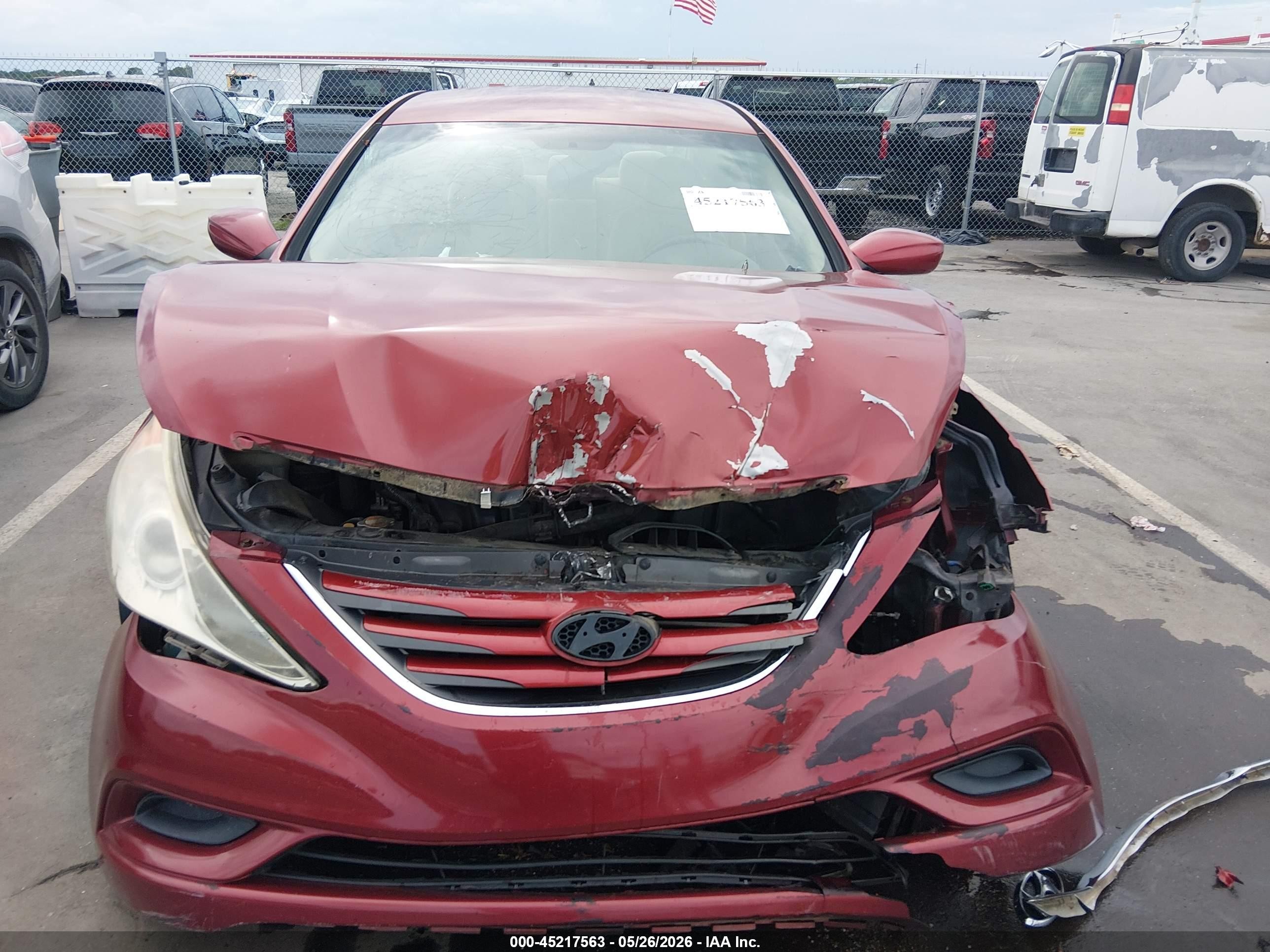 2012 Hyundai Sonata Gls Red vin: 5NPEB4AC0CH382229