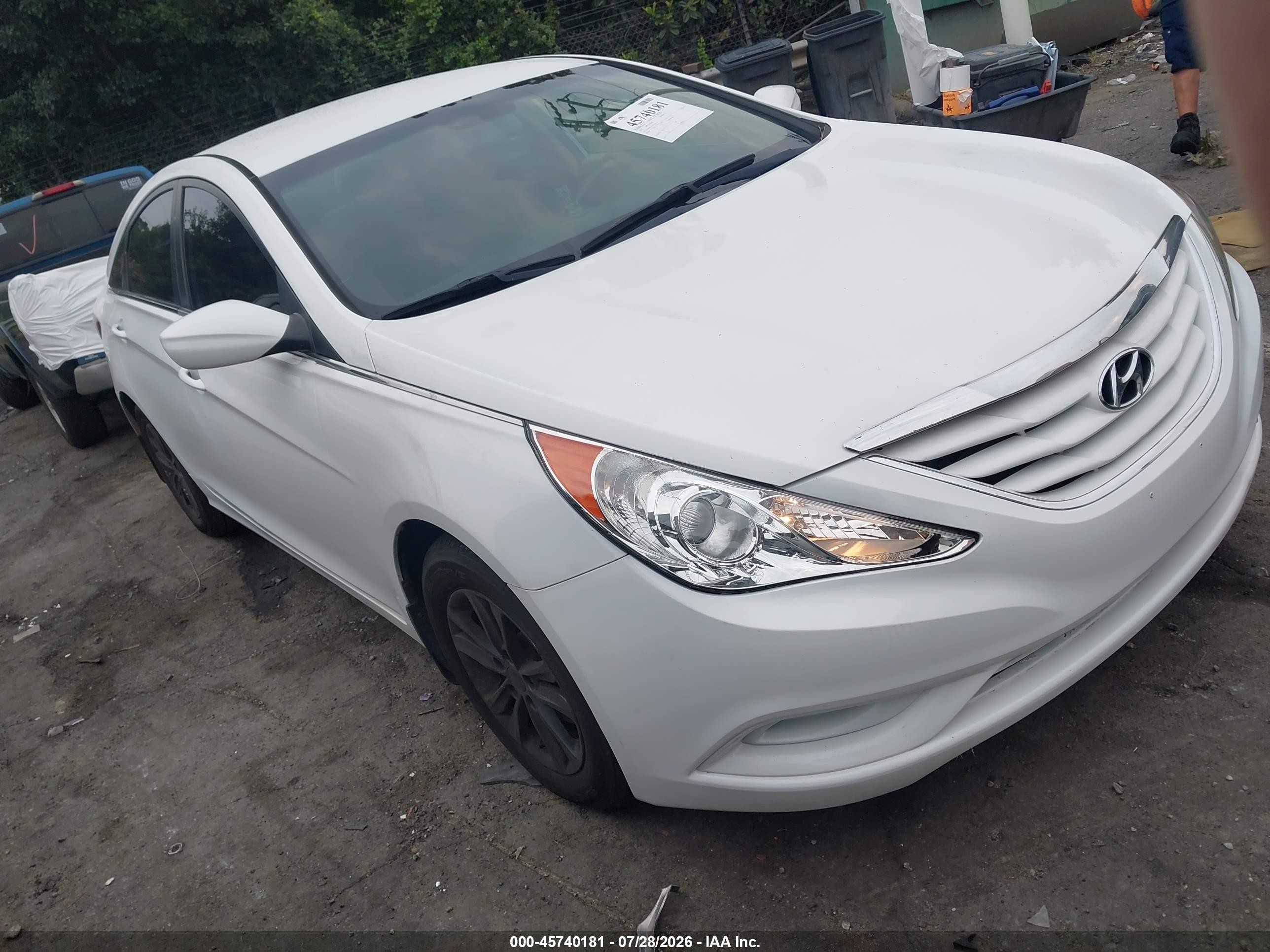 2012 Hyundai Sonata Gls White vin: 5NPEB4AC0CH415312
