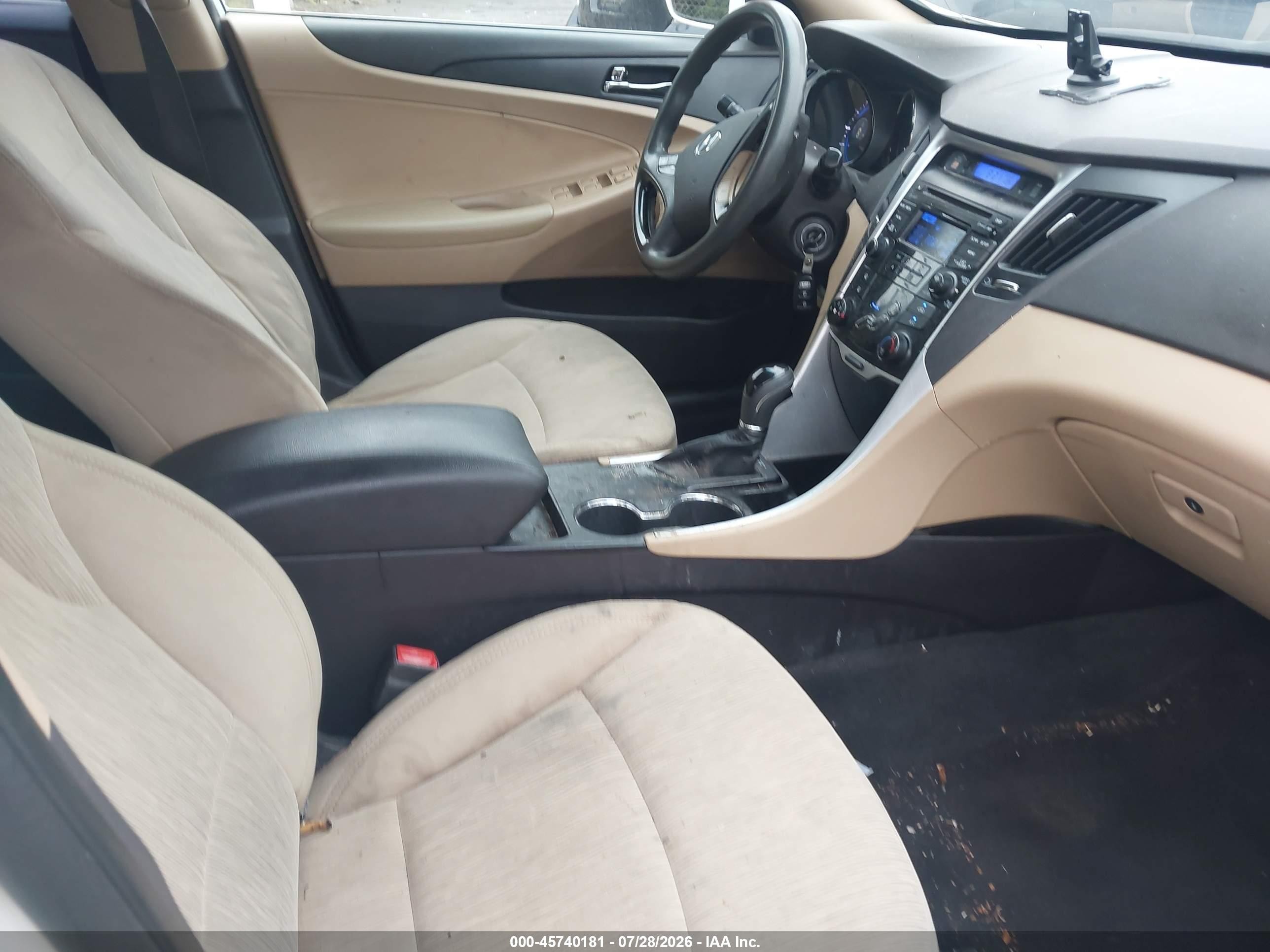 2012 Hyundai Sonata Gls White vin: 5NPEB4AC0CH415312