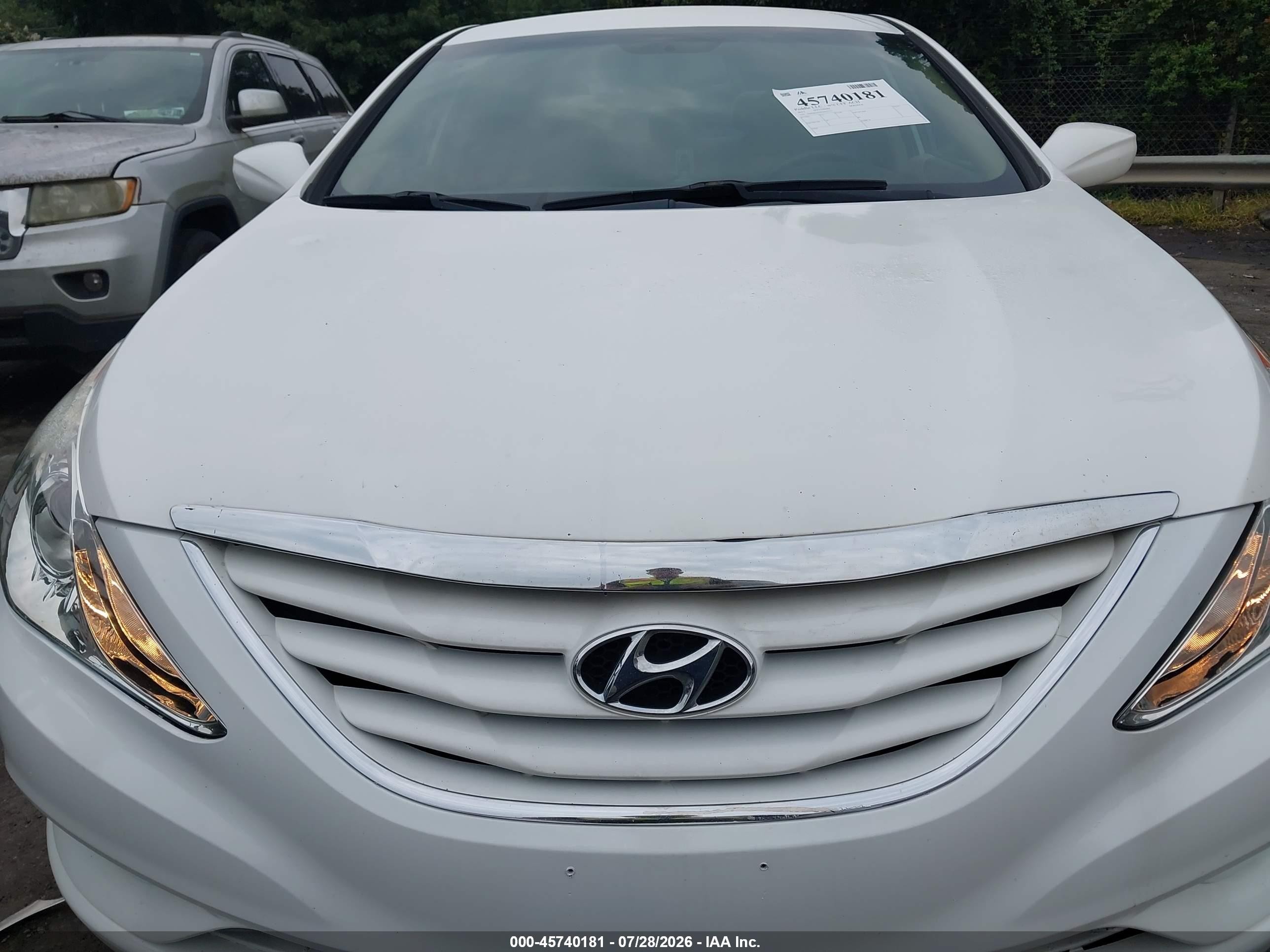 2012 Hyundai Sonata Gls White vin: 5NPEB4AC0CH415312