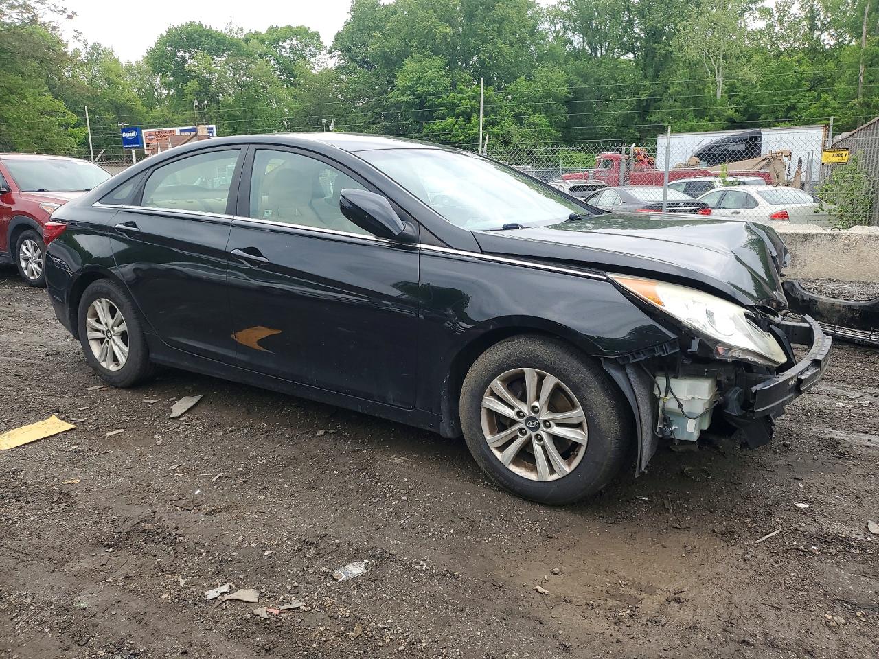 2012 Hyundai Sonata Gls Black vin: 5NPEB4AC0CH416783