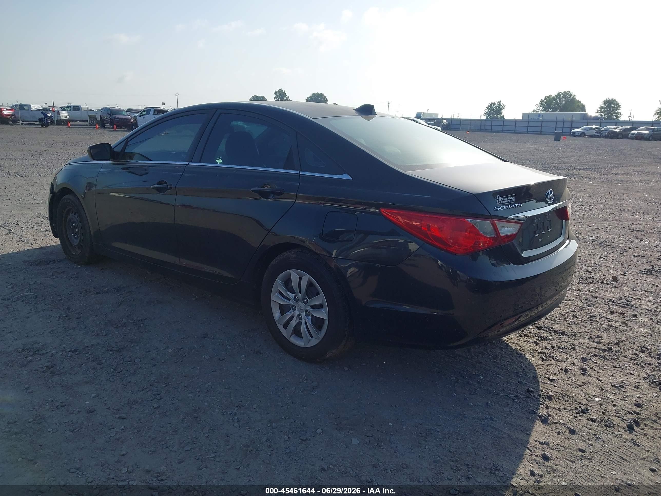 2012 Hyundai Sonata Gls Black vin: 5NPEB4AC0CH417514