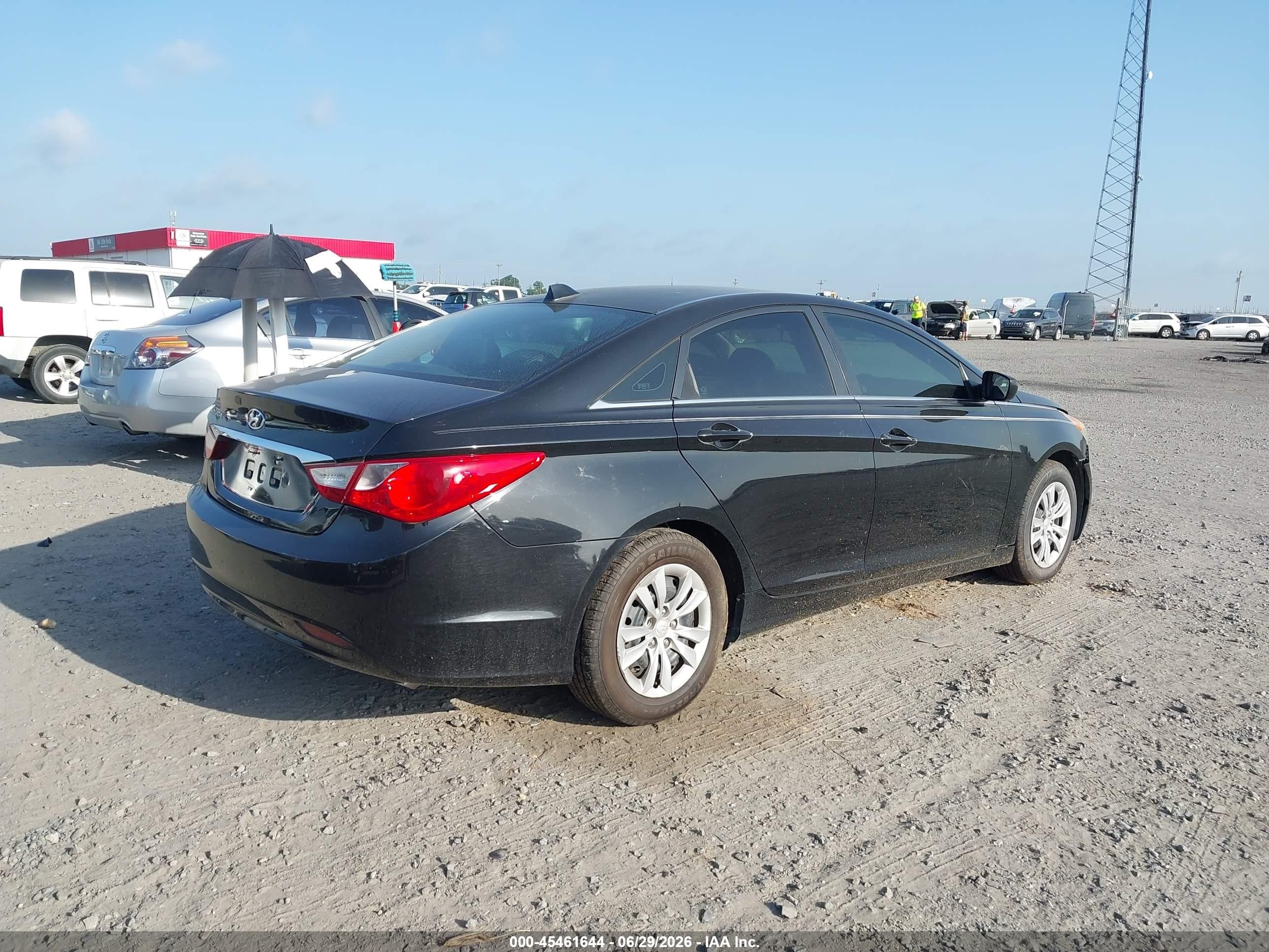 2012 Hyundai Sonata Gls Black vin: 5NPEB4AC0CH417514