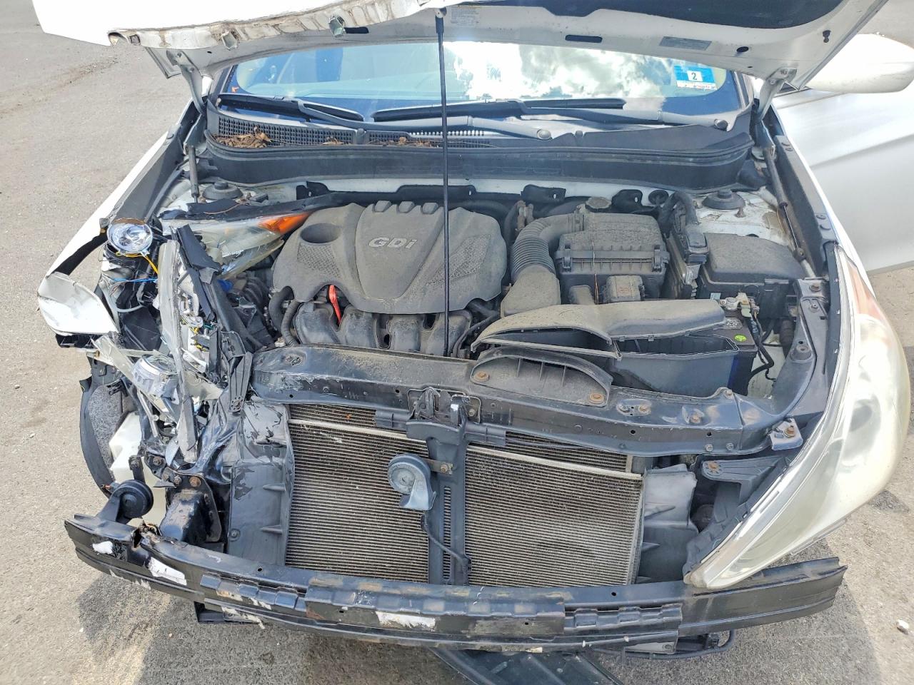 2012 Hyundai Sonata Gls White vin: 5NPEB4AC0CH446463