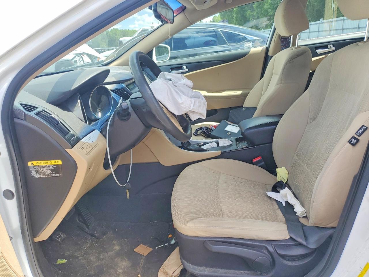 2012 Hyundai Sonata Gls White vin: 5NPEB4AC0CH446463