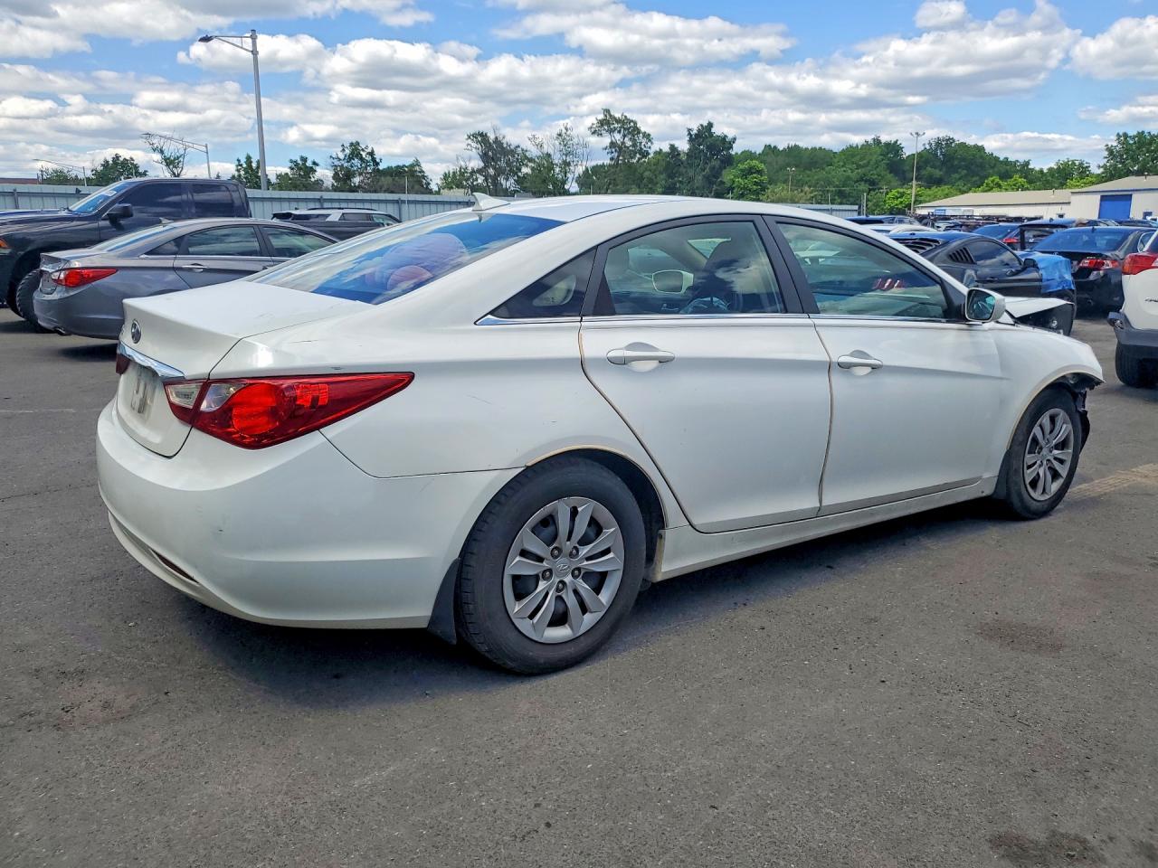 2012 Hyundai Sonata Gls White vin: 5NPEB4AC0CH446463