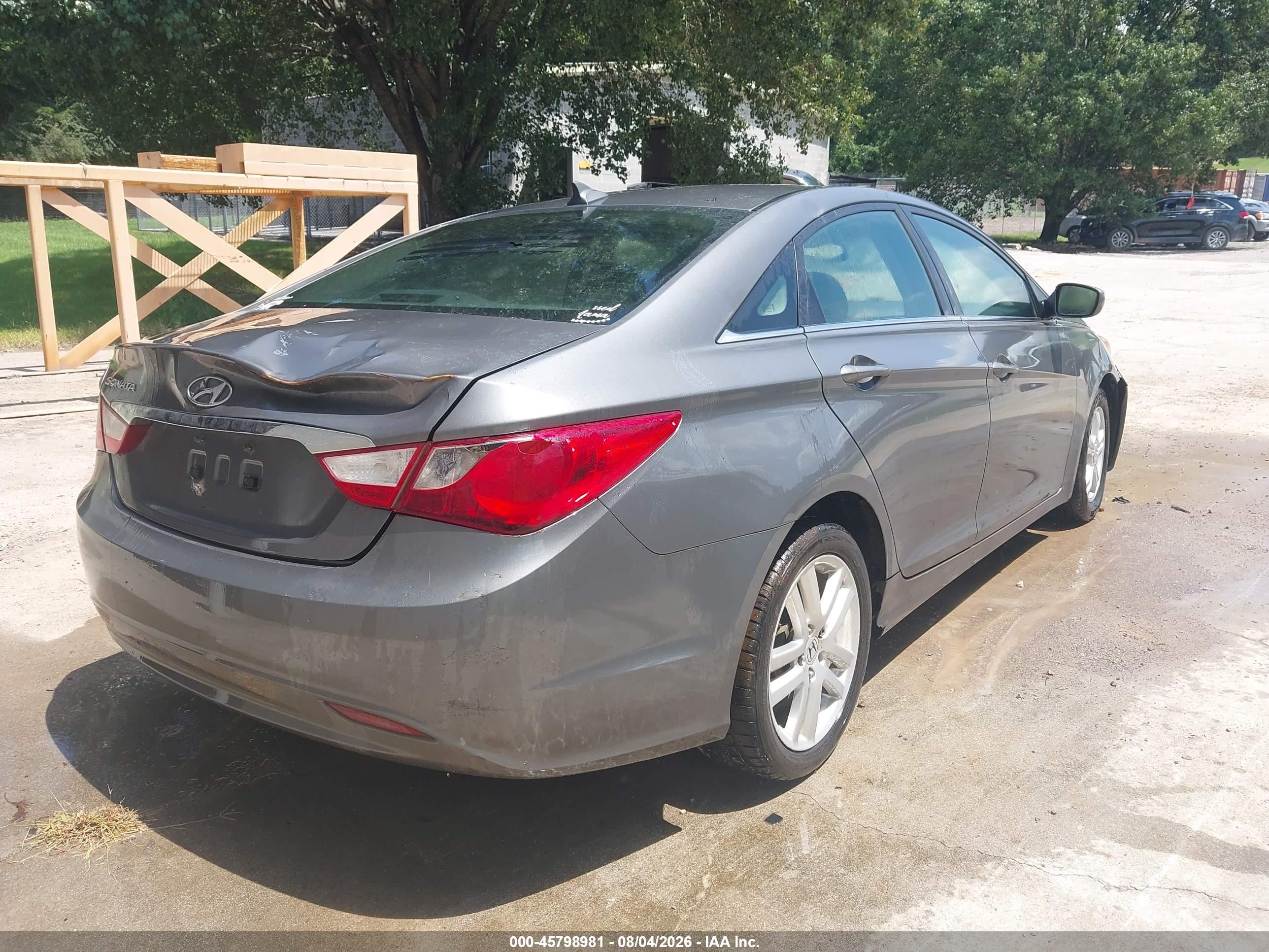 2012 Hyundai Sonata Gls Gray vin: 5NPEB4AC0CH466728