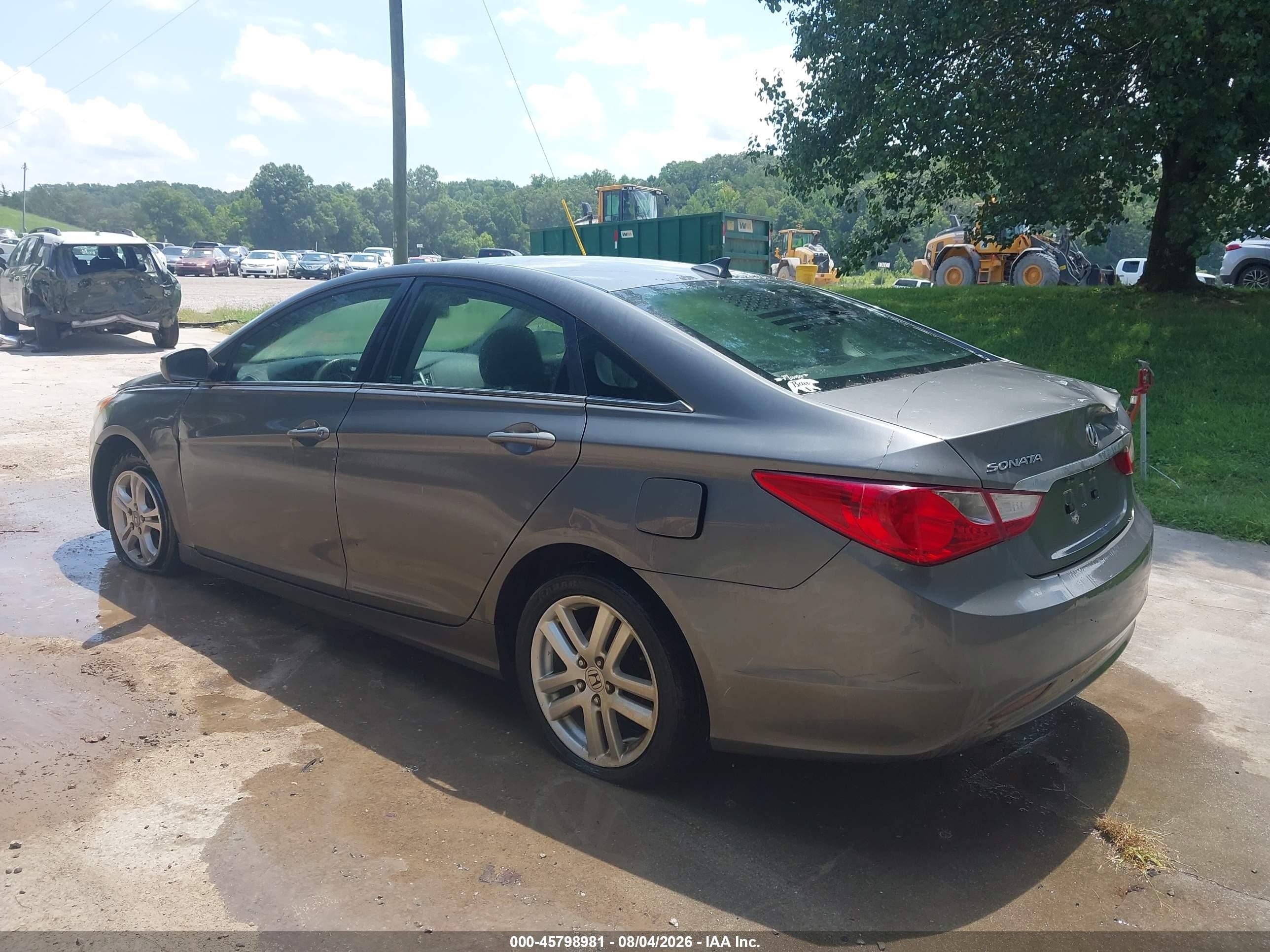 2012 Hyundai Sonata Gls Gray vin: 5NPEB4AC0CH466728