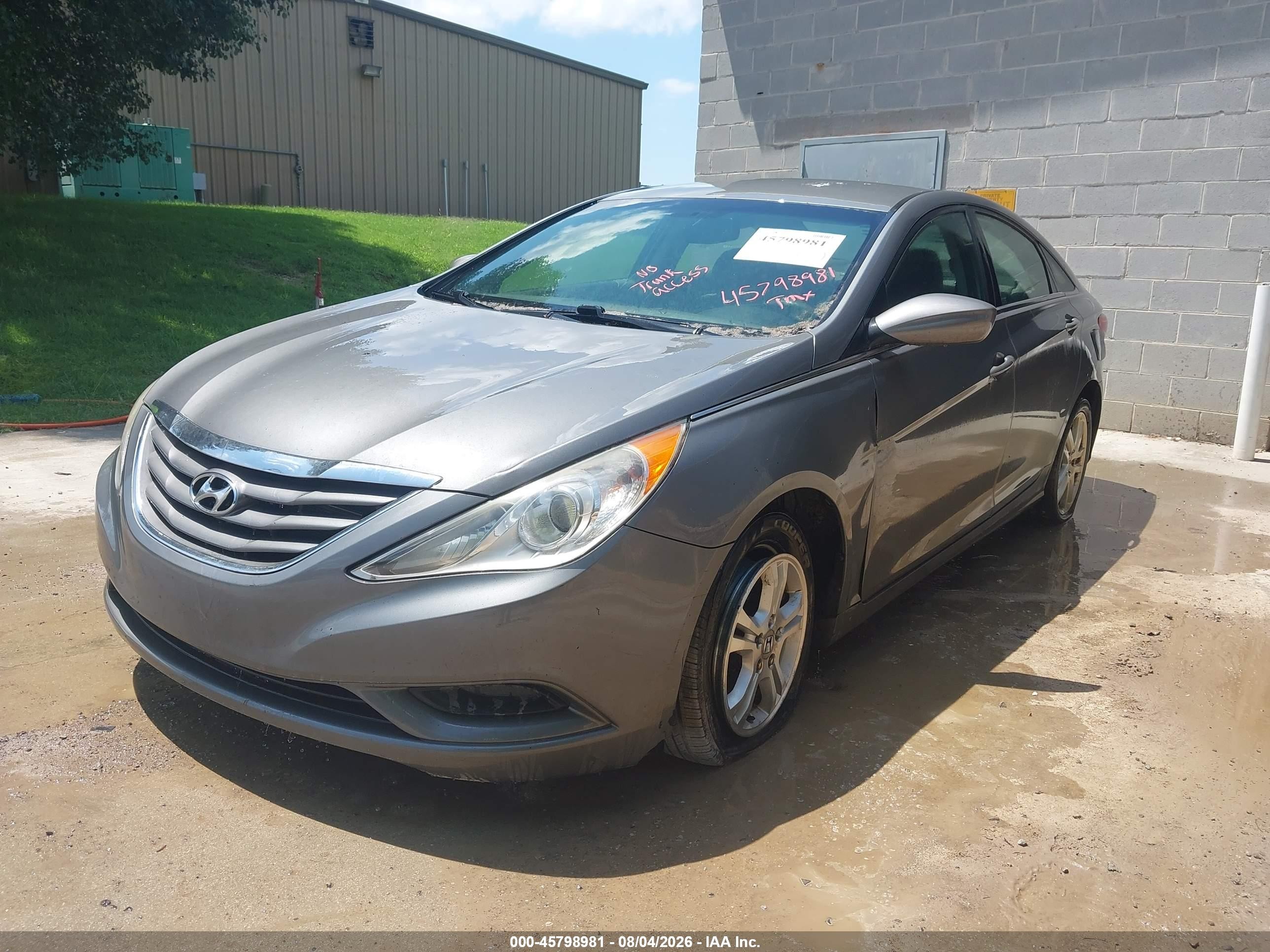2012 Hyundai Sonata Gls Gray vin: 5NPEB4AC0CH466728