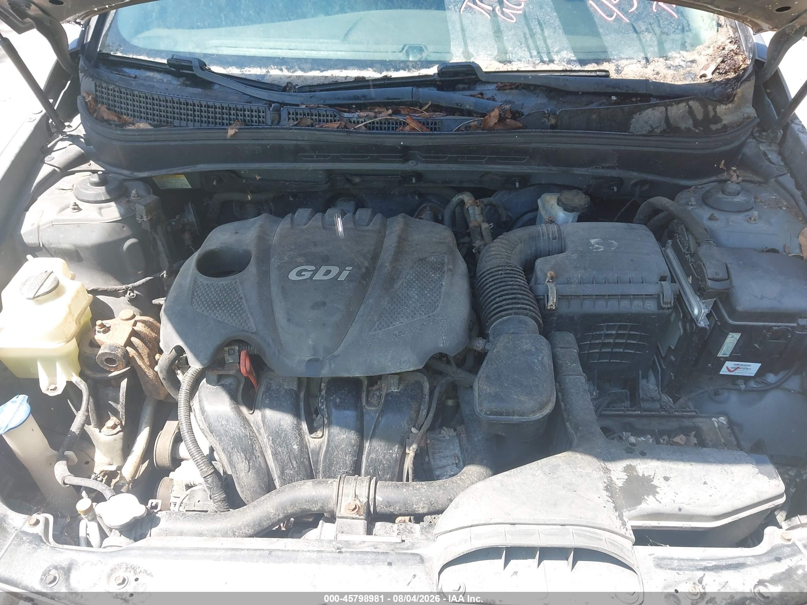 2012 Hyundai Sonata Gls Gray vin: 5NPEB4AC0CH466728