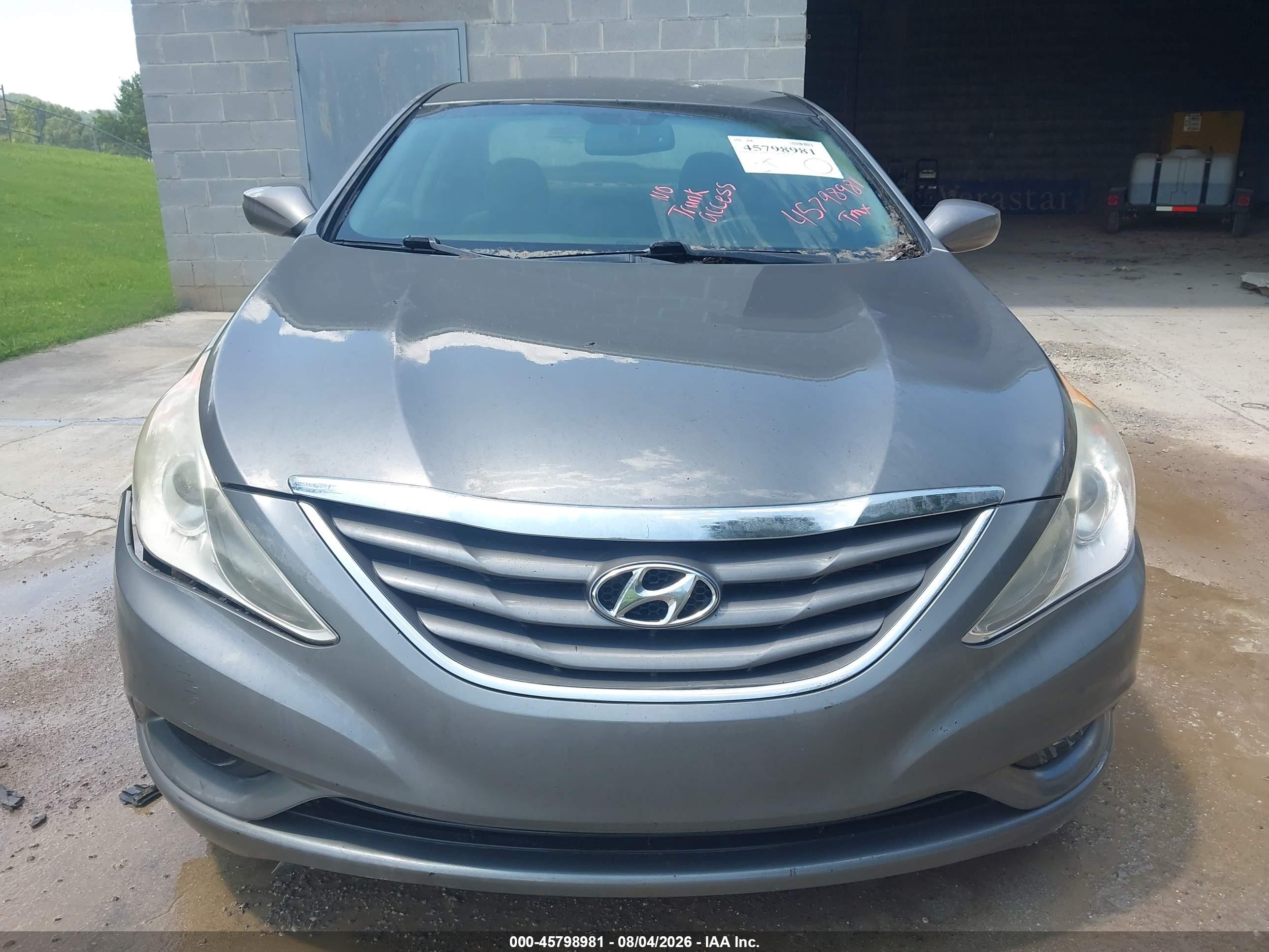 2012 Hyundai Sonata Gls Gray vin: 5NPEB4AC0CH466728