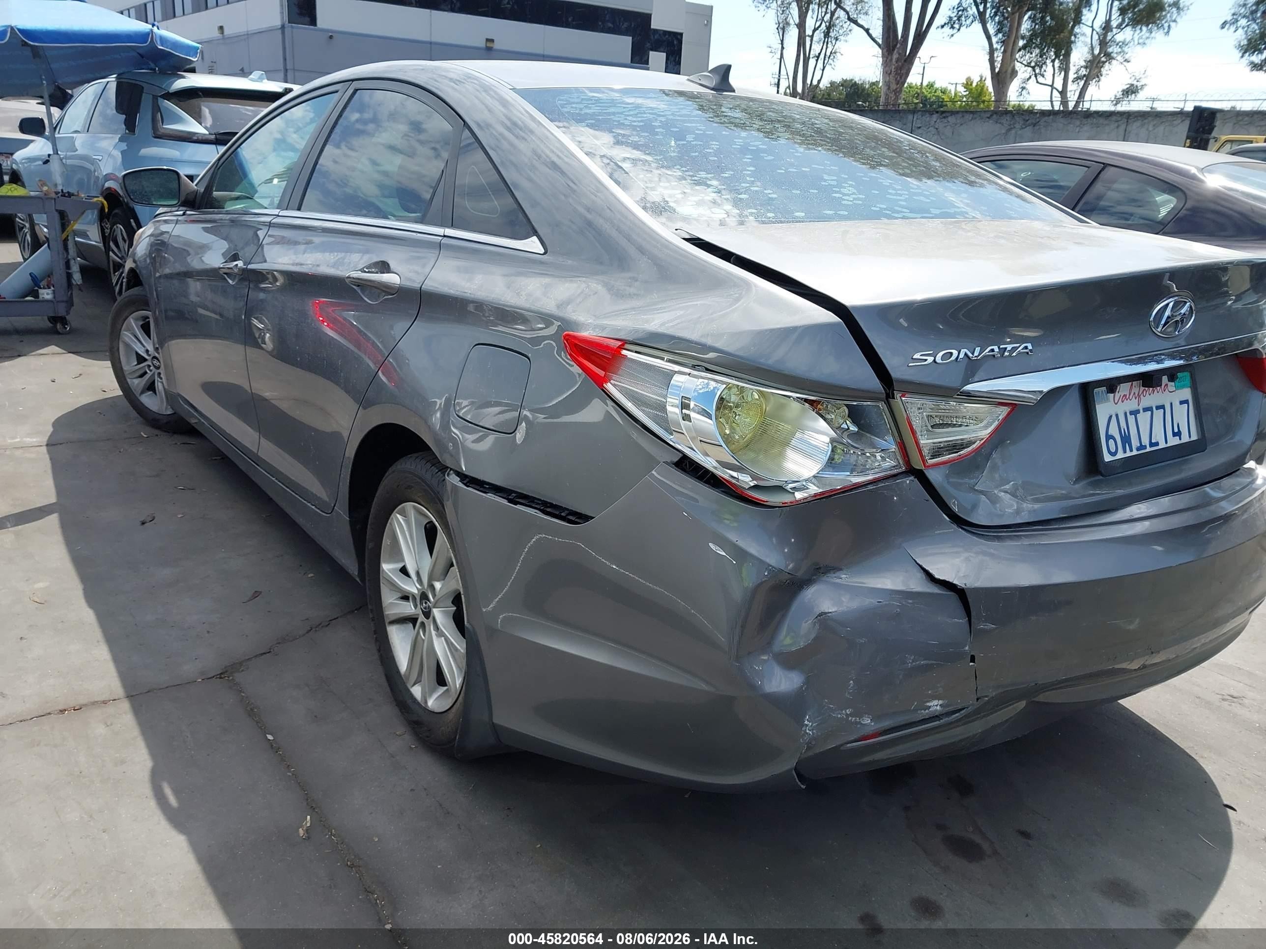 2012 Hyundai Sonata Gls Gray vin: 5NPEB4AC0CH477678