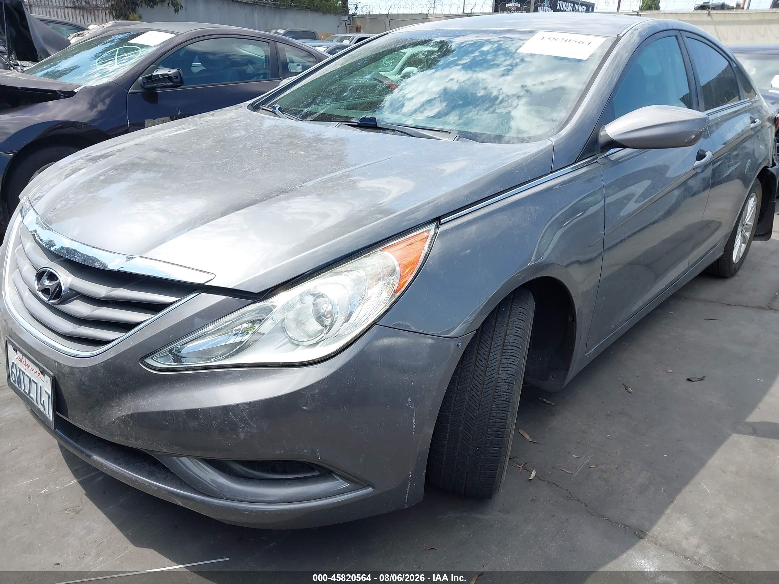 2012 Hyundai Sonata Gls Gray vin: 5NPEB4AC0CH477678