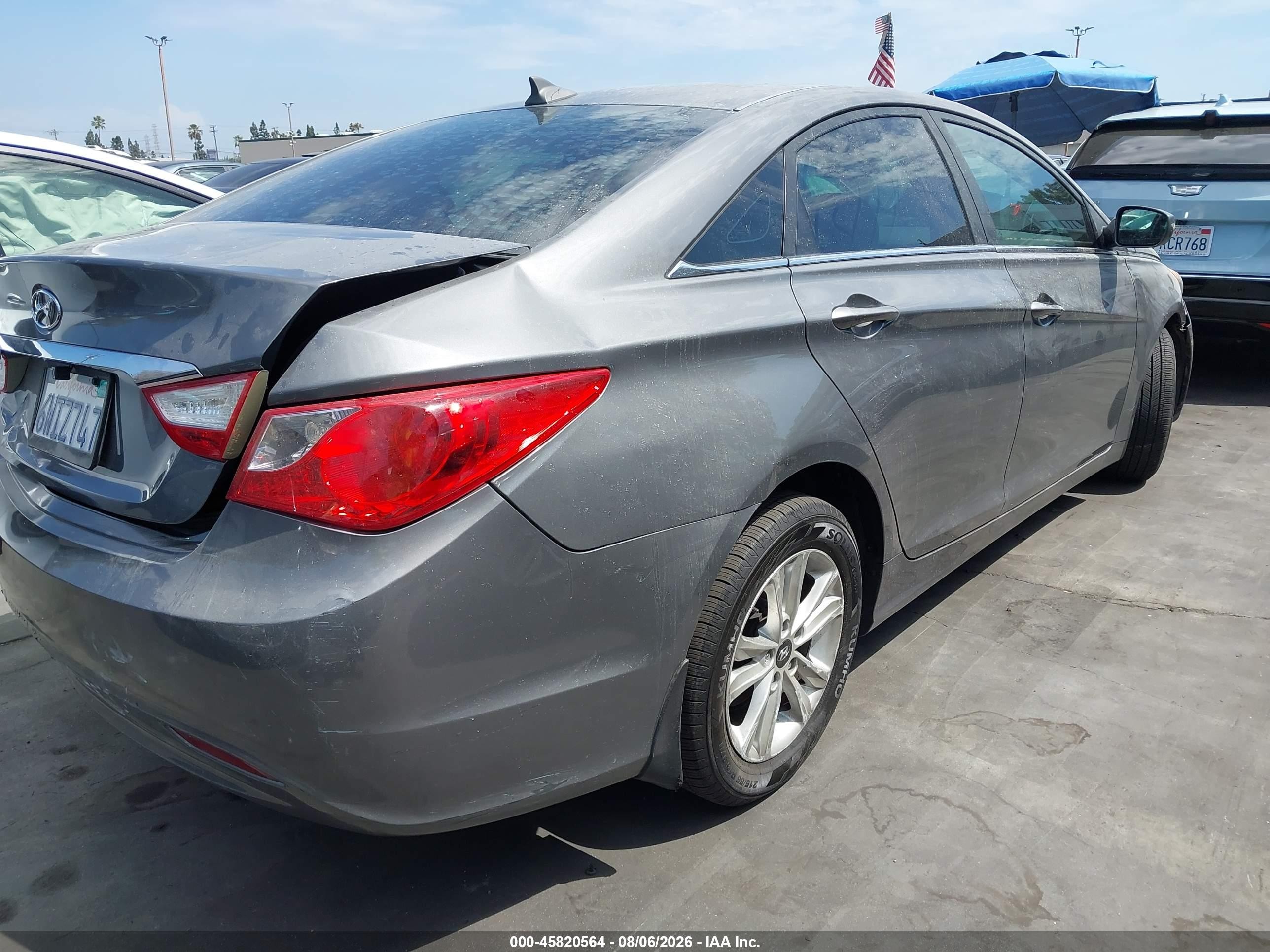 2012 Hyundai Sonata Gls Gray vin: 5NPEB4AC0CH477678
