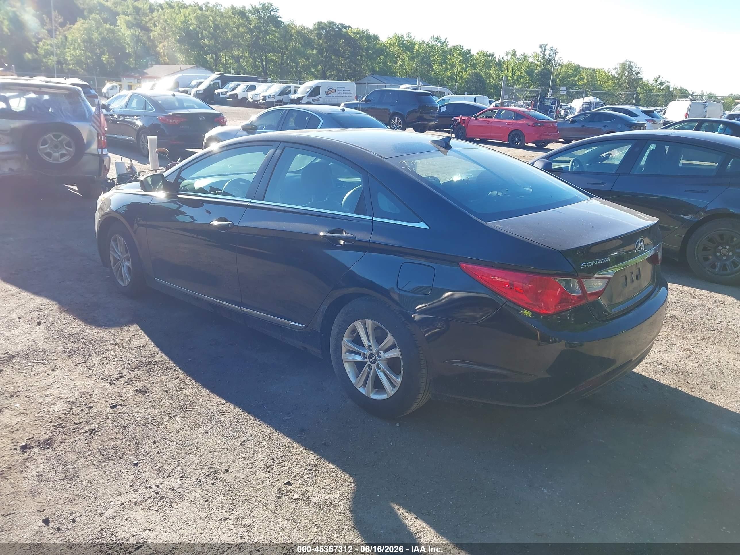 2012 Hyundai Sonata Gls Black vin: 5NPEB4AC0CH499194