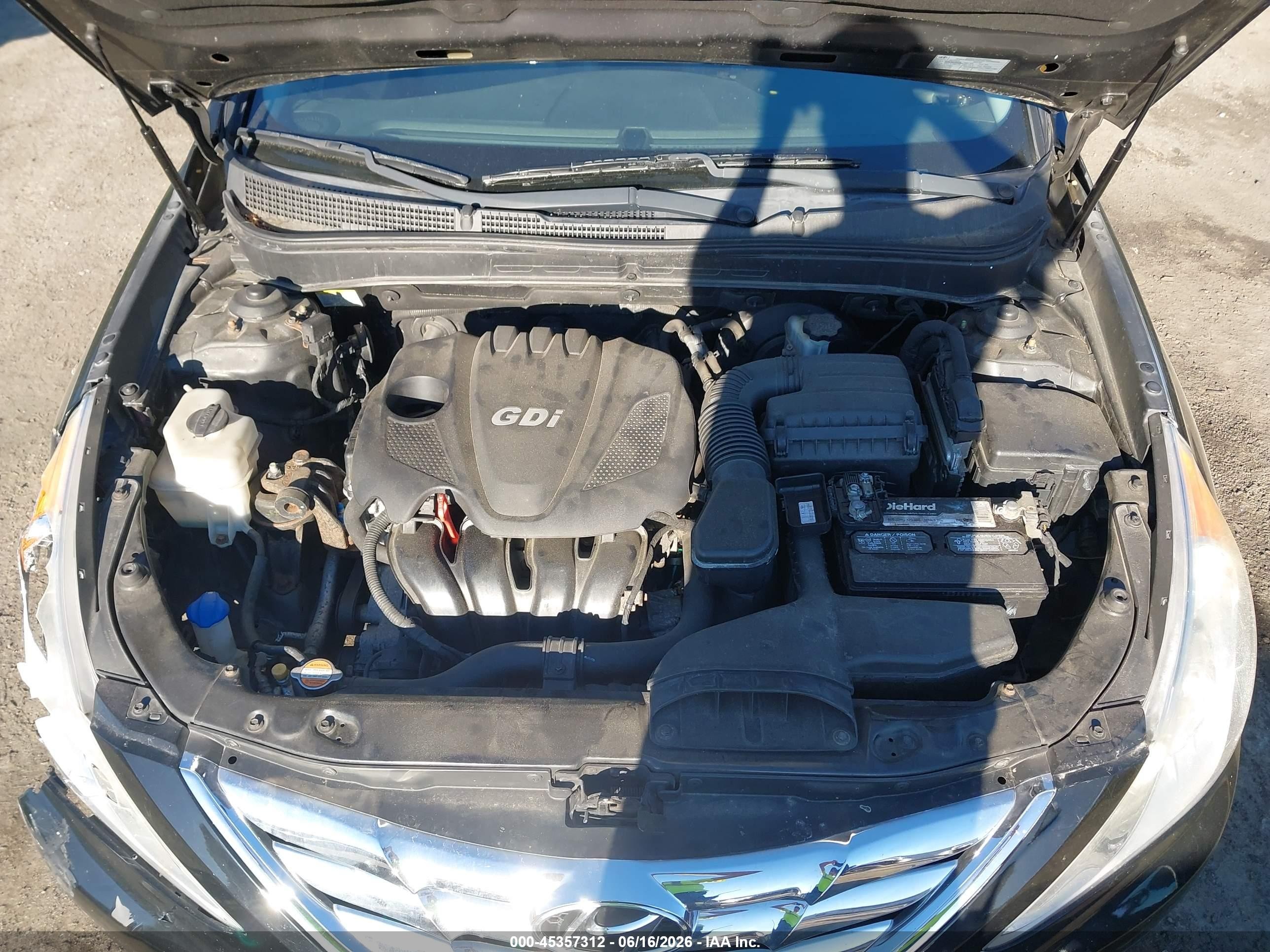 2012 Hyundai Sonata Gls Black vin: 5NPEB4AC0CH499194