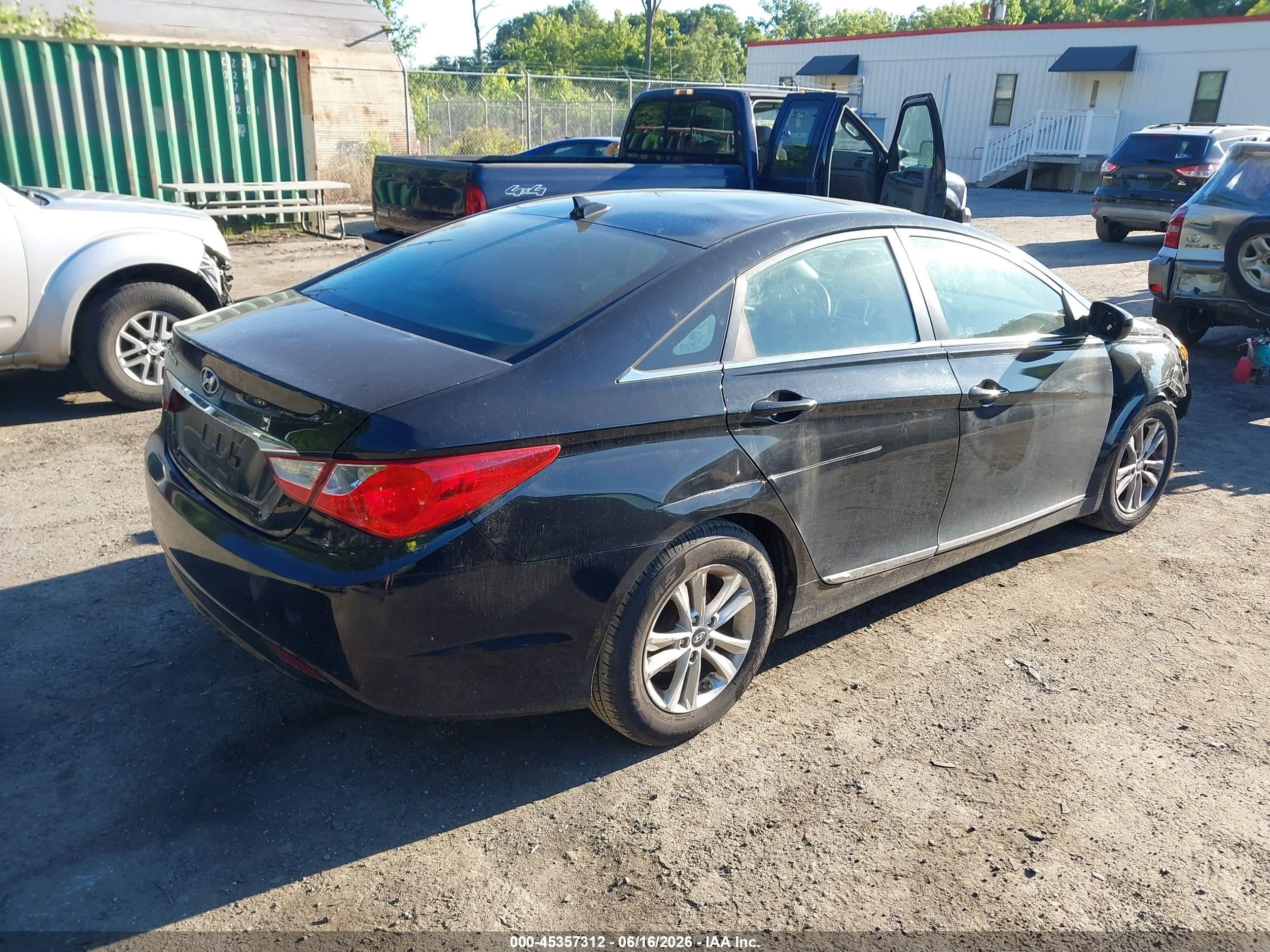 2012 Hyundai Sonata Gls Black vin: 5NPEB4AC0CH499194