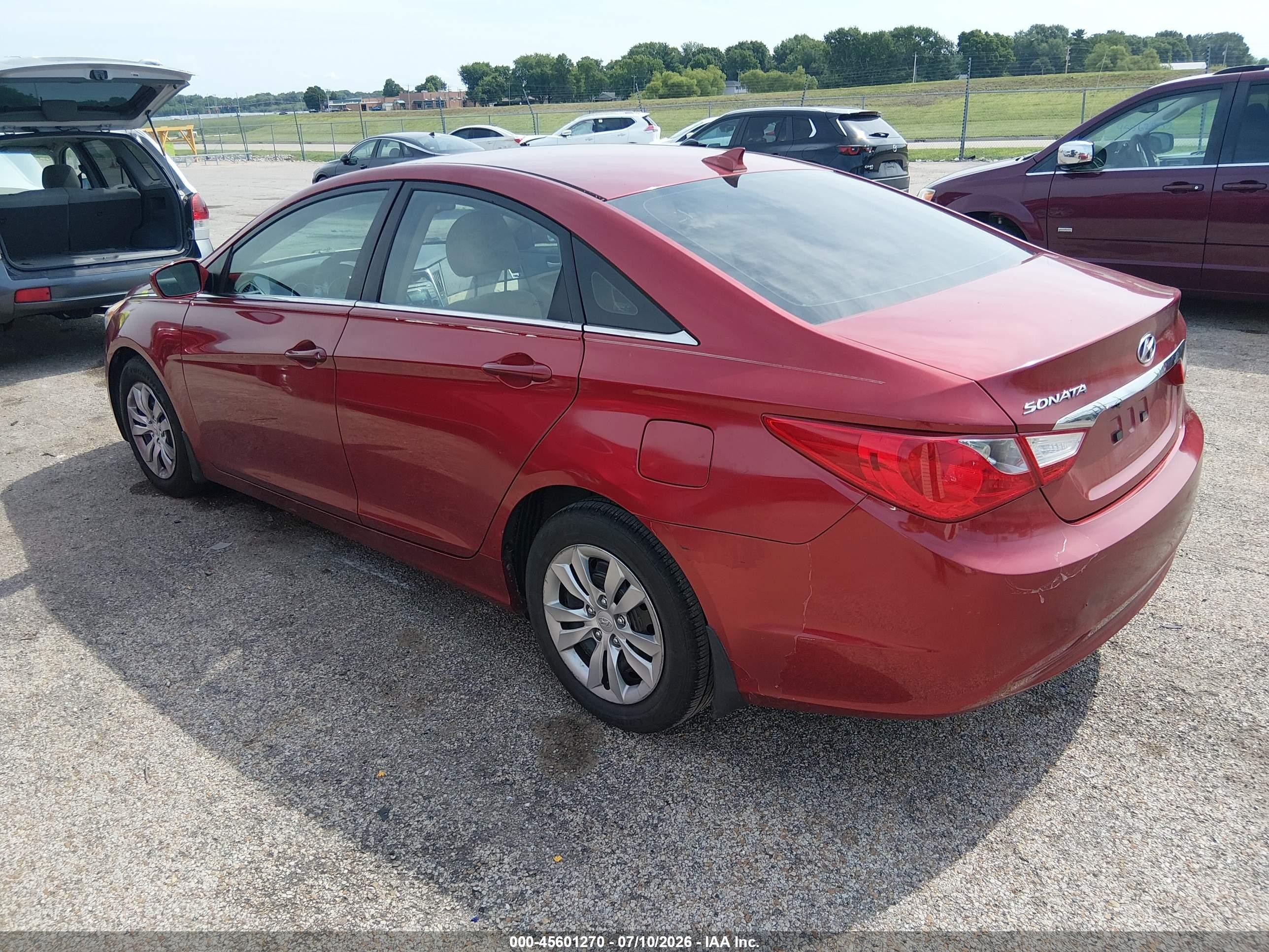 2013 Hyundai Sonata Gls Red vin: 5NPEB4AC0DH513158
