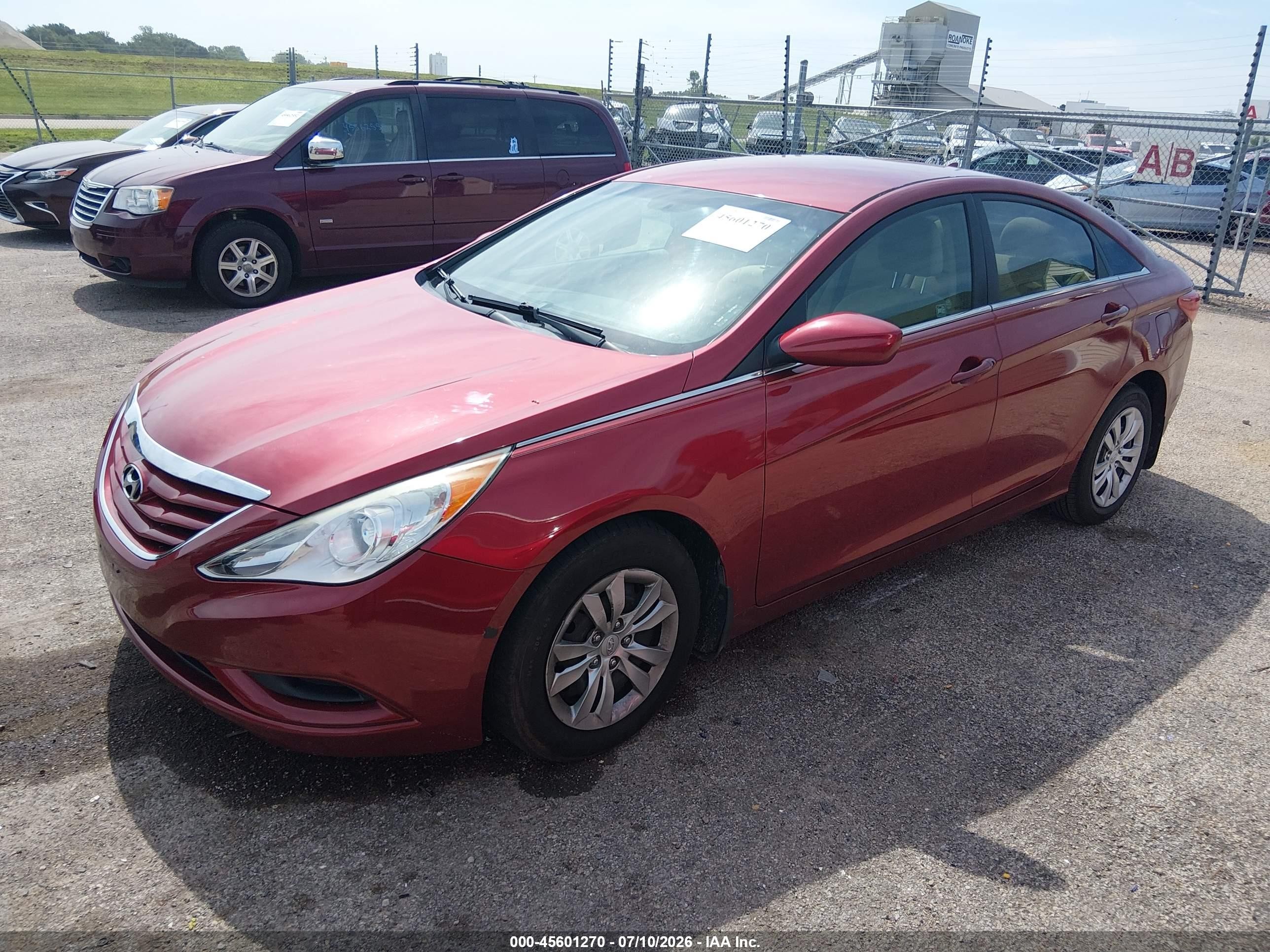 2013 Hyundai Sonata Gls Red vin: 5NPEB4AC0DH513158