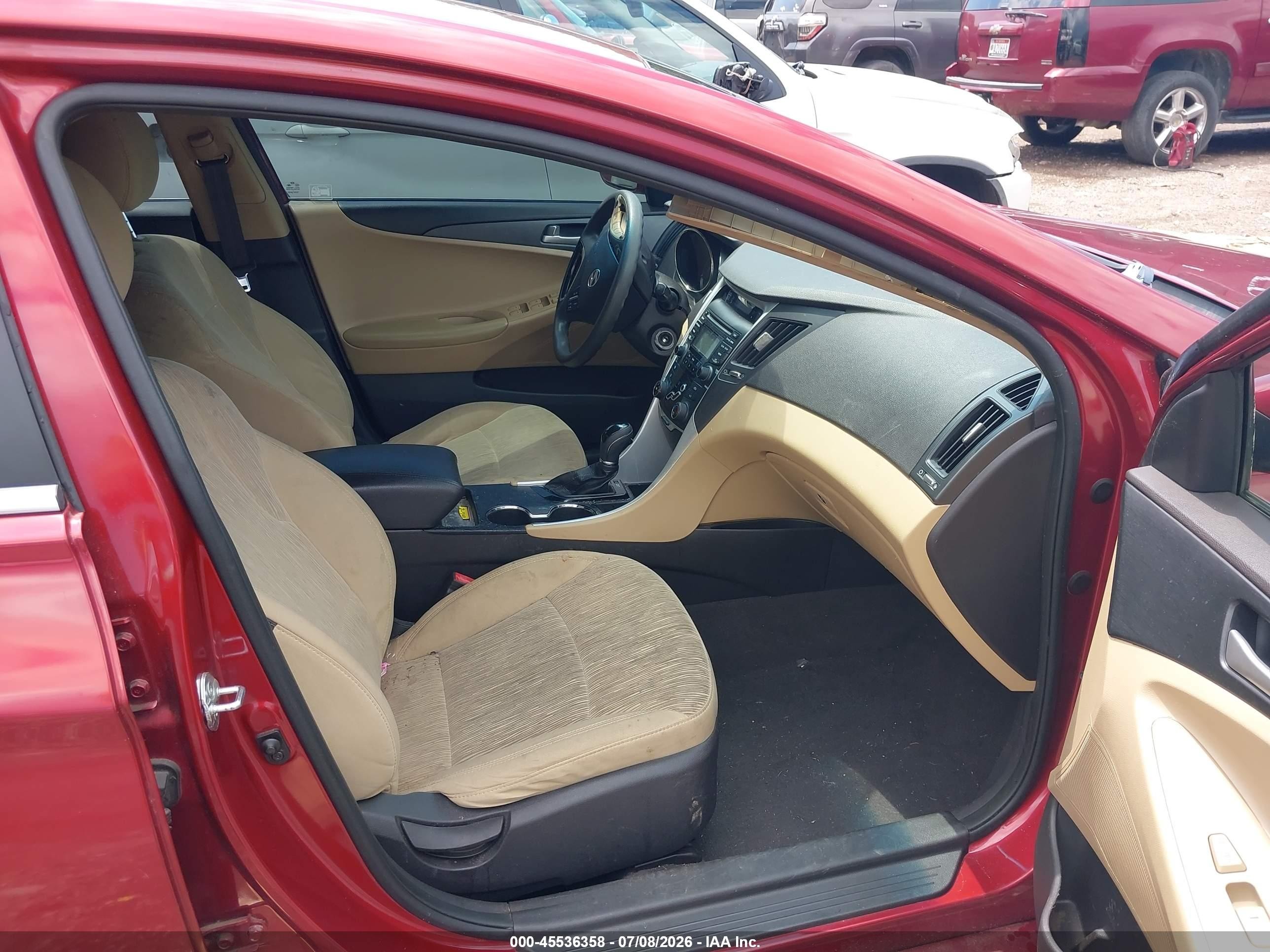 2013 Hyundai Sonata Gls Красный vin: 5NPEB4AC0DH513354
