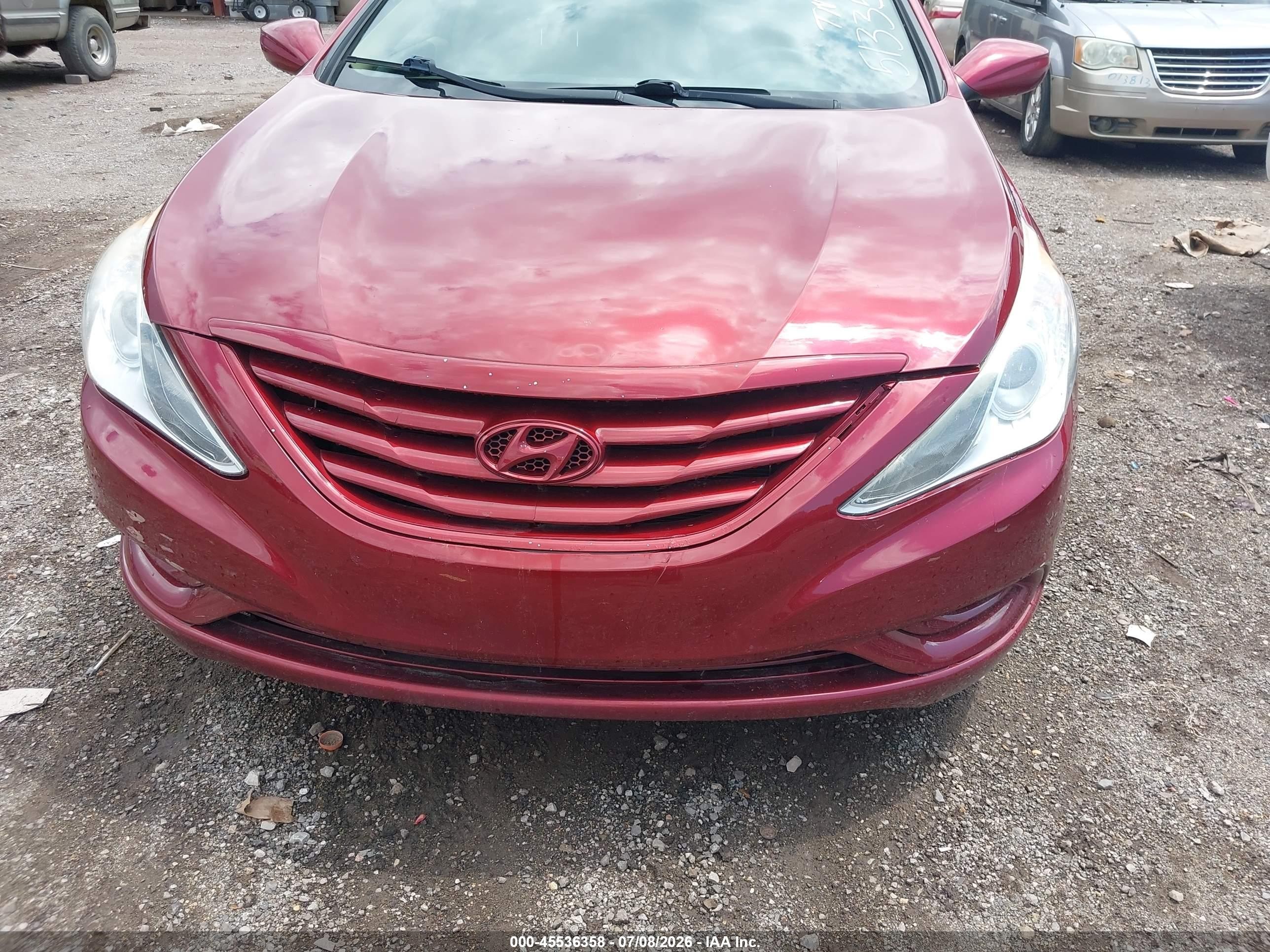 2013 Hyundai Sonata Gls Красный vin: 5NPEB4AC0DH513354